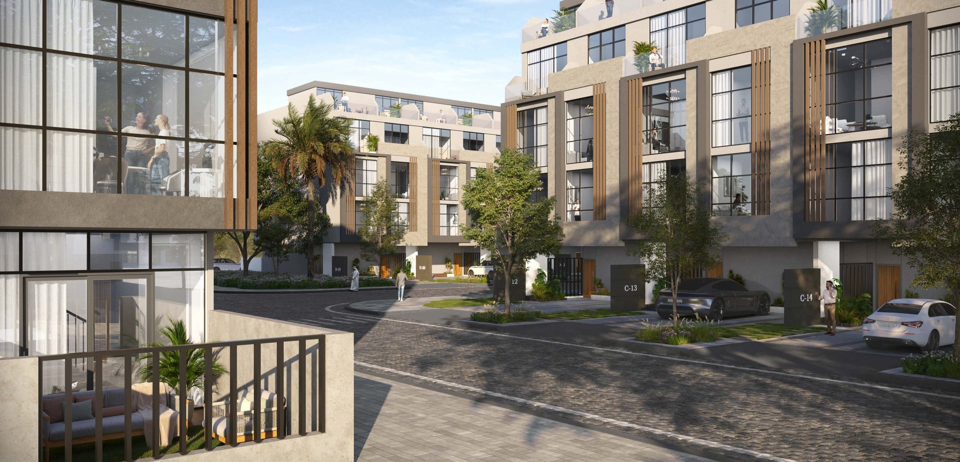 Reportage Village Khalifa City, image 3 of 10. Render supplied by developer.