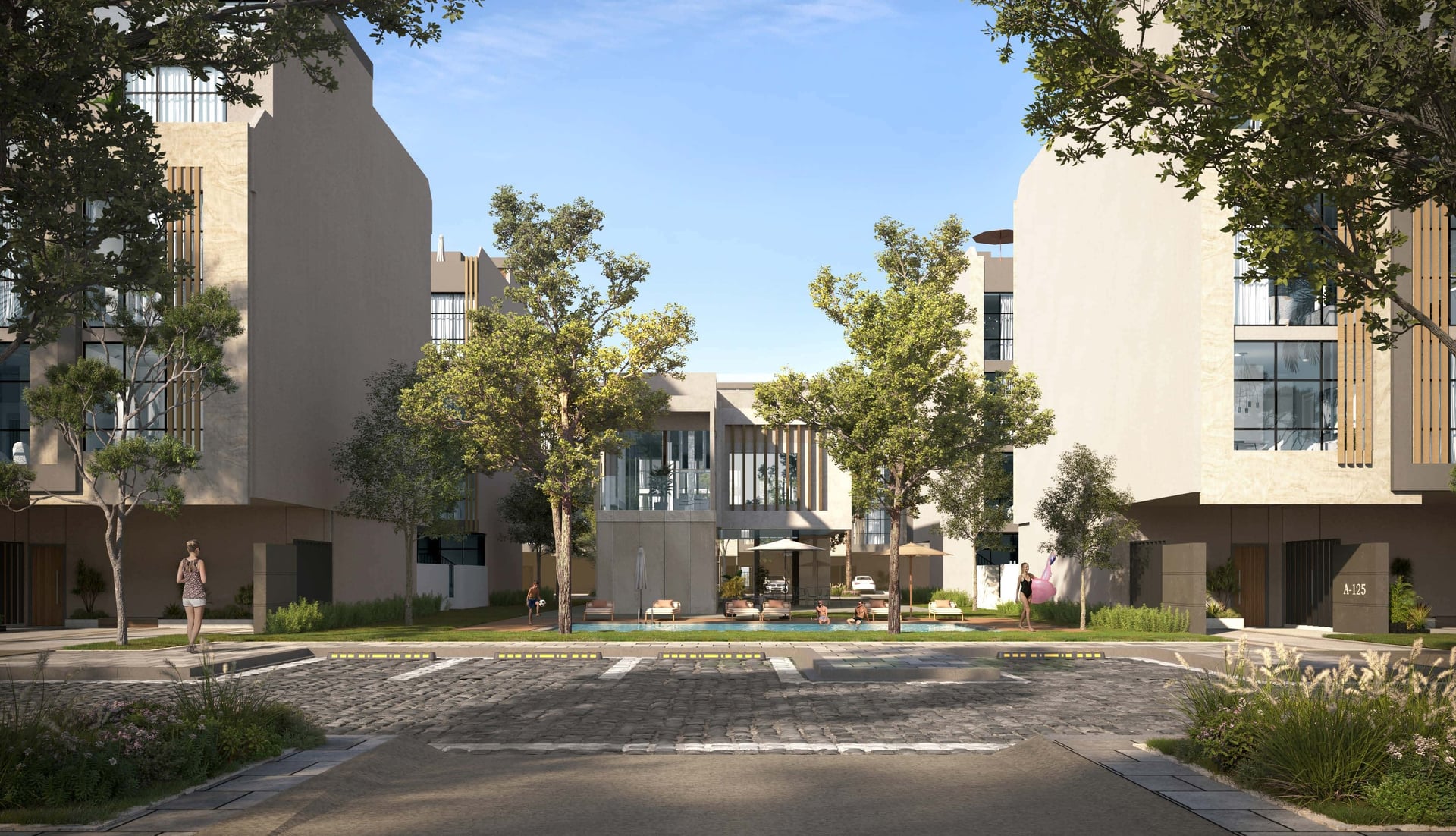 Reportage Village Khalifa City, image 4 of 10. Render supplied by developer.