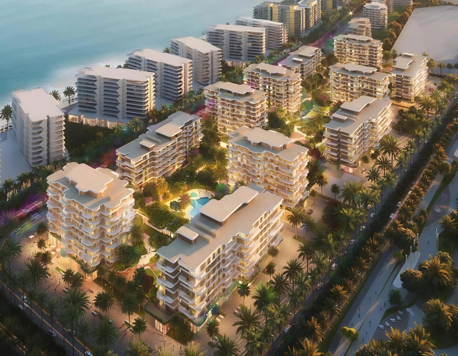 The Beach House Fahid by Aldar, image 2 of 11. Render supplied by developer.