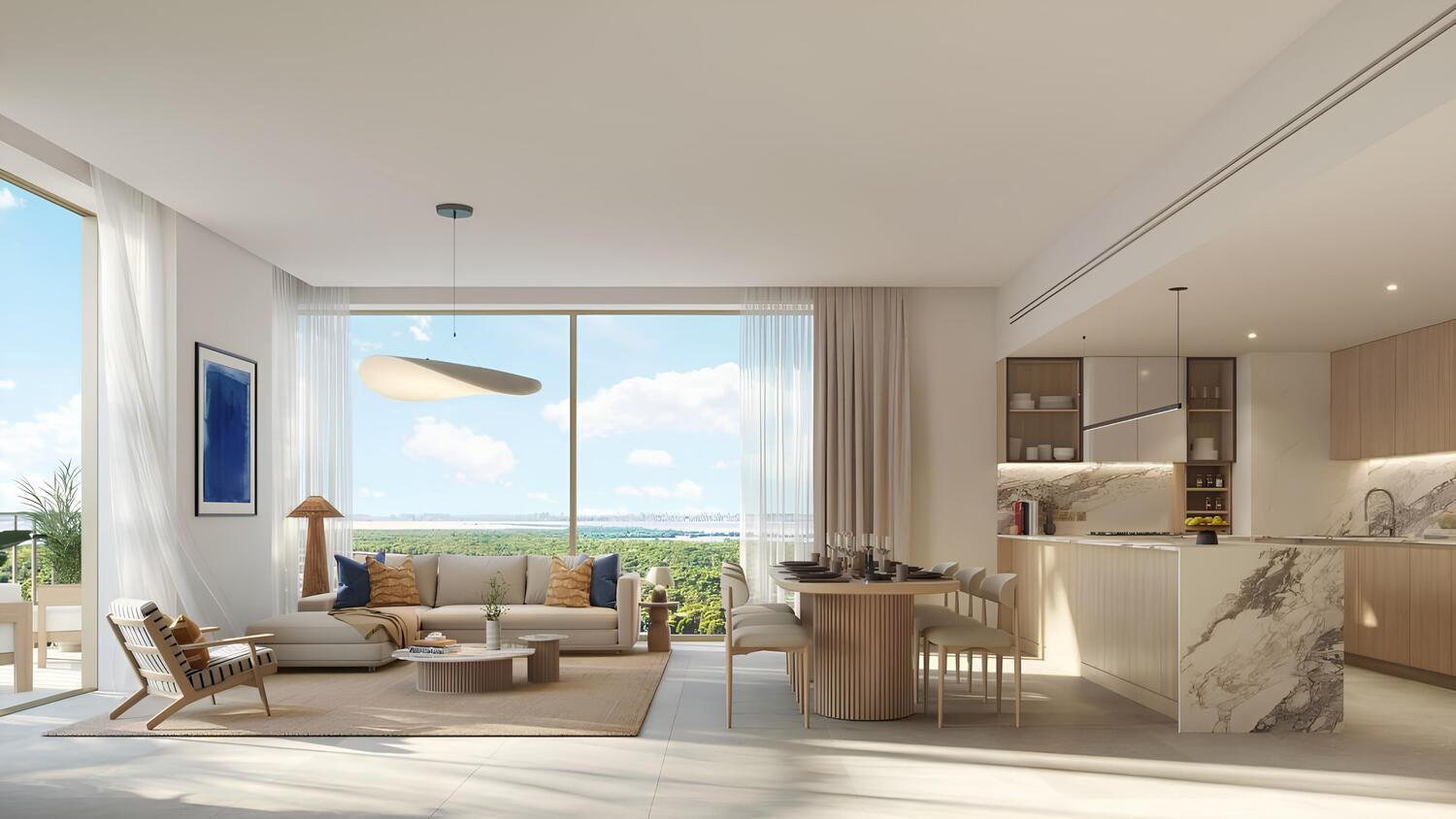 The Beach House Fahid by Aldar, image 8 of 11. Render supplied by developer.