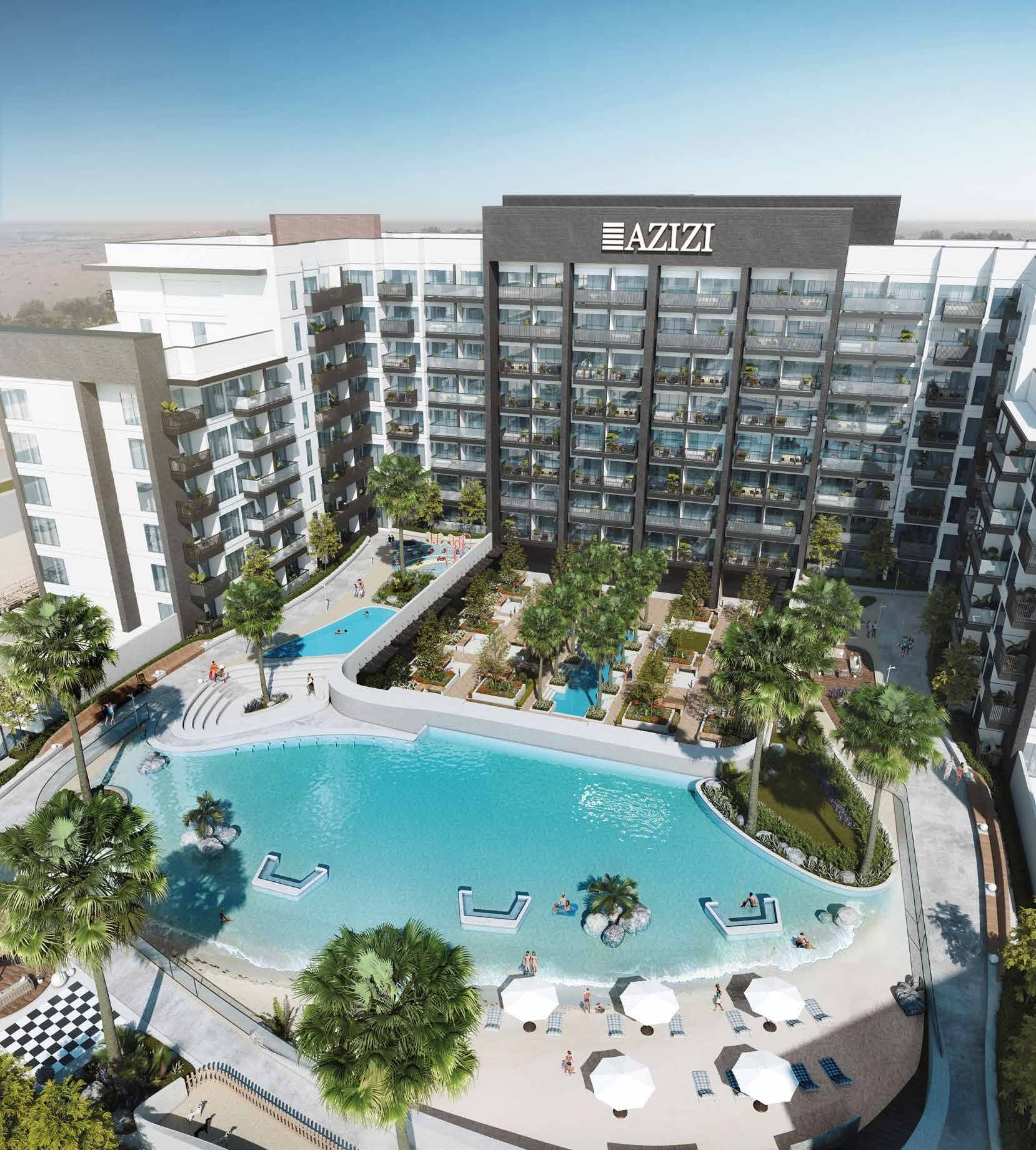 Beach Oasis 1 and 2 by Azizi, image 3 of 12. Render supplied by developer.
