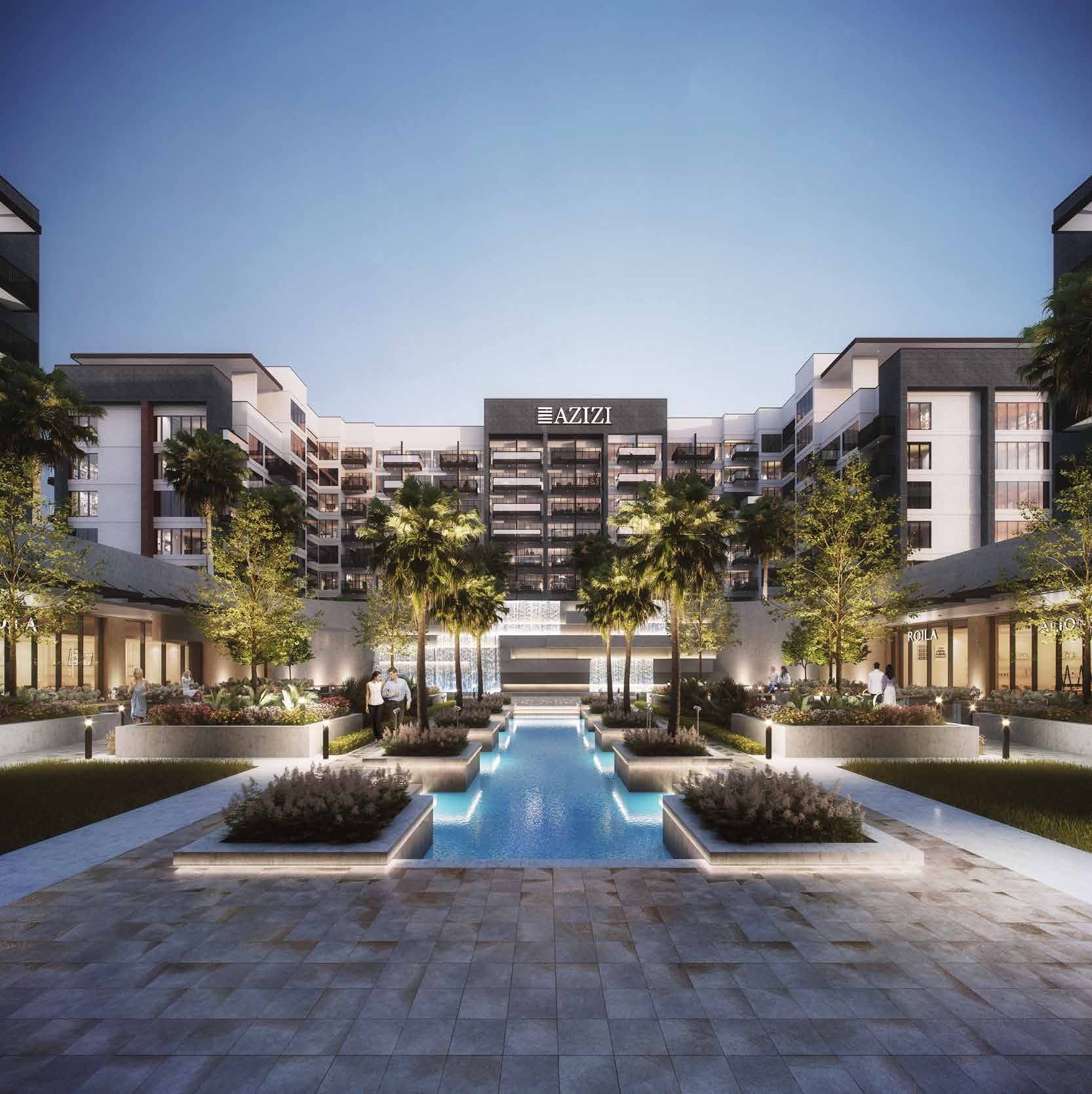 Beach Oasis 1 and 2 by Azizi, image 5 of 12. Render supplied by developer.