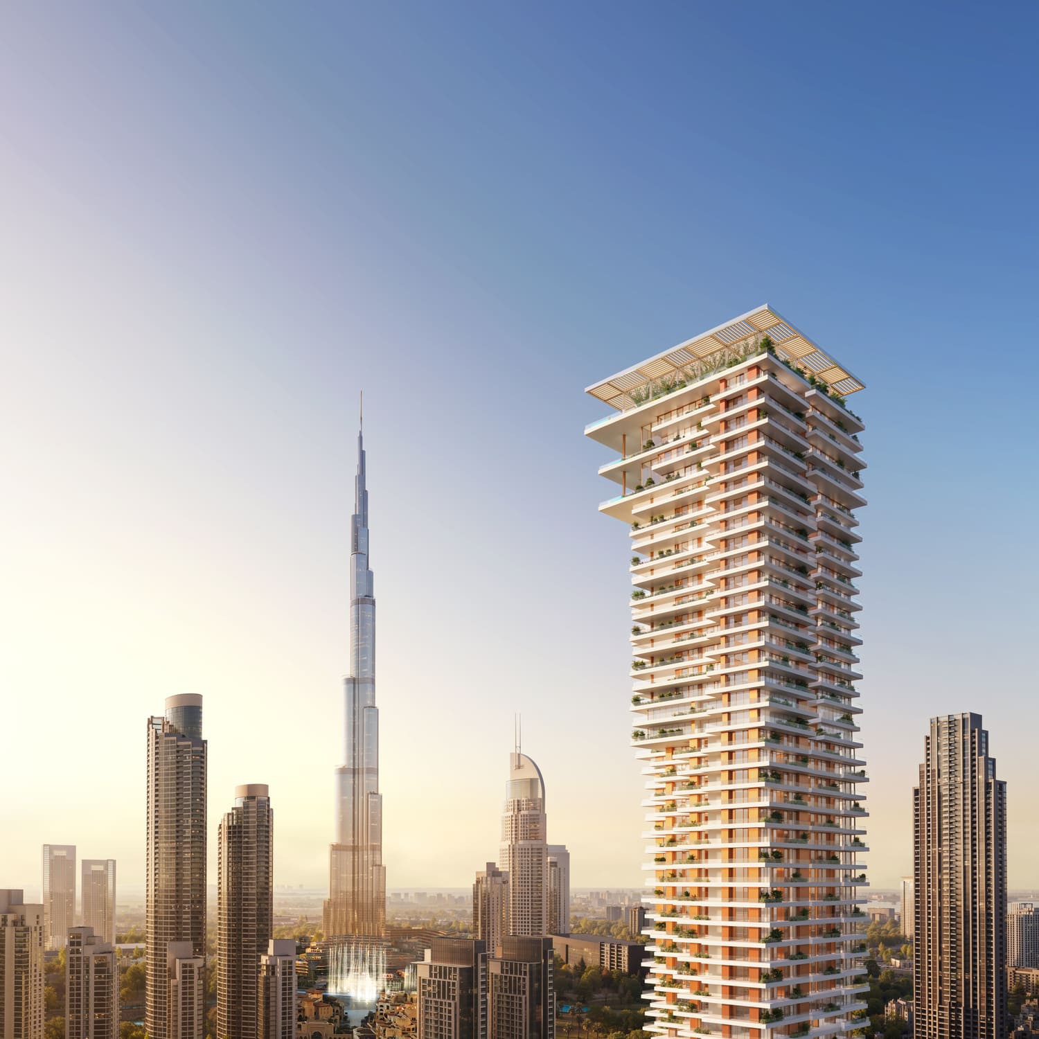 Fairmont Residences Solara Tower by SOL Properties, image 1 of 19. Render supplied by developer.
