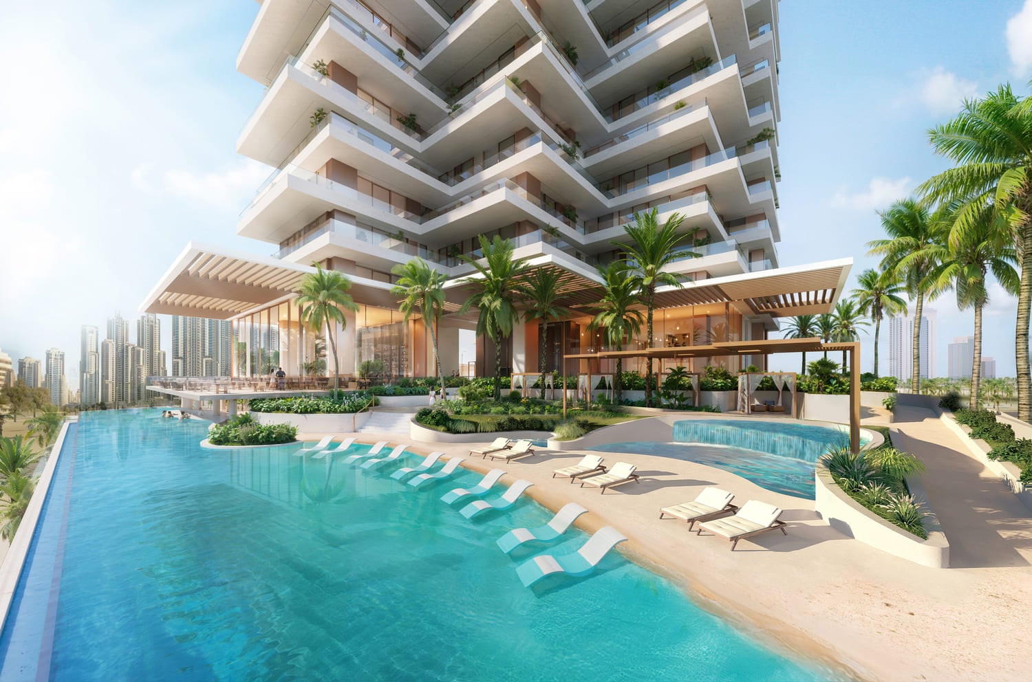 Fairmont Residences Solara Tower by SOL Properties, image 6 of 19. Render supplied by developer.