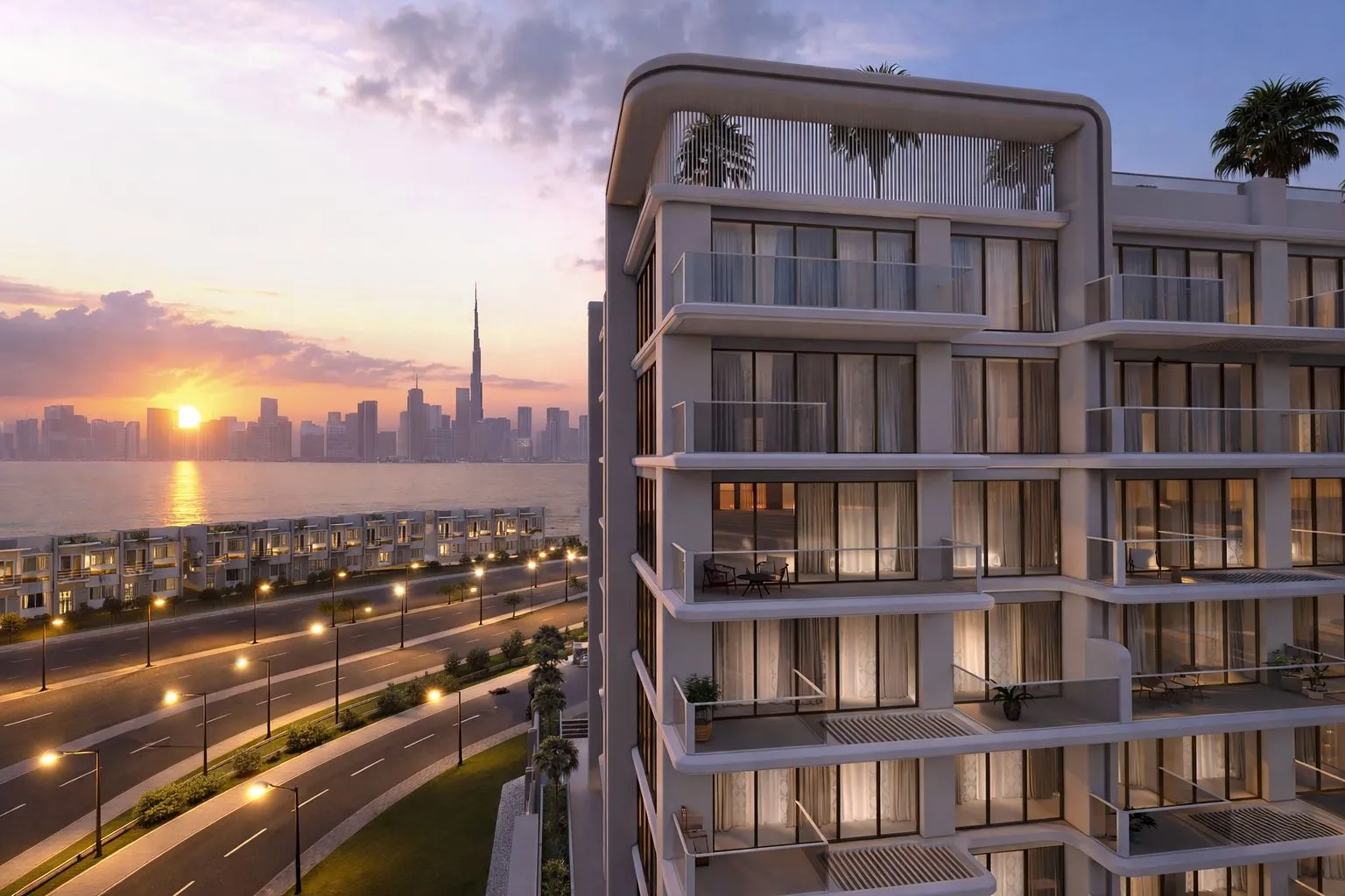 Sea View Residence by Sama Ezdan, image 2 of 13. Render supplied by developer.