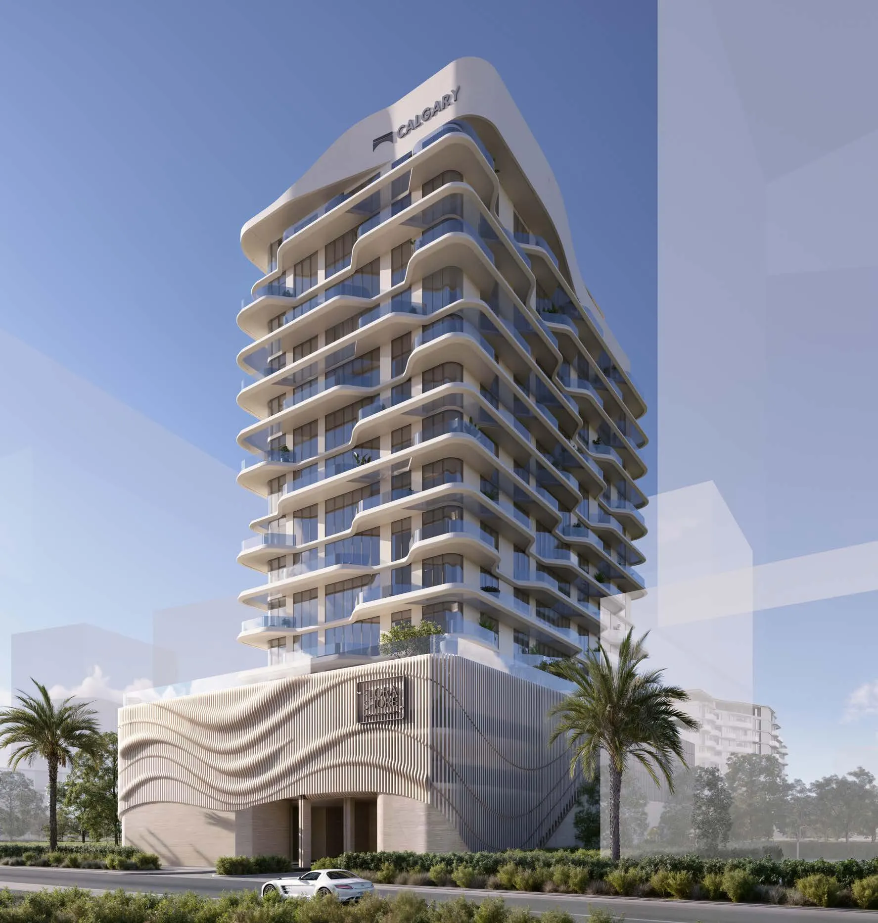 Flora Shore Beachside Residences by Calgary Properties, image 1 of 14. Render supplied by developer.