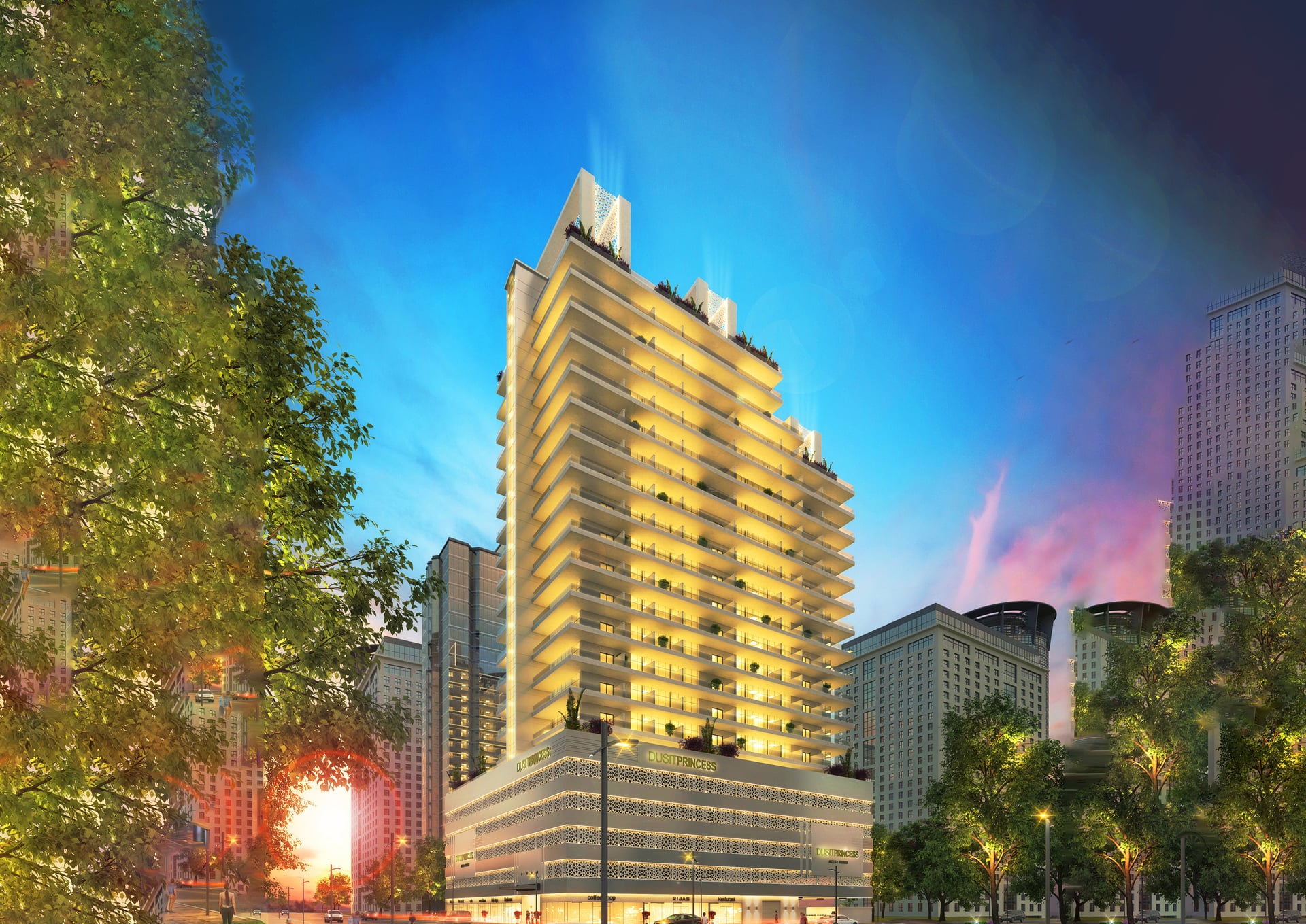 Dusit Princess by Rijas Development, JVC (Jumeirah Village Circle). Render supplied by developer.
