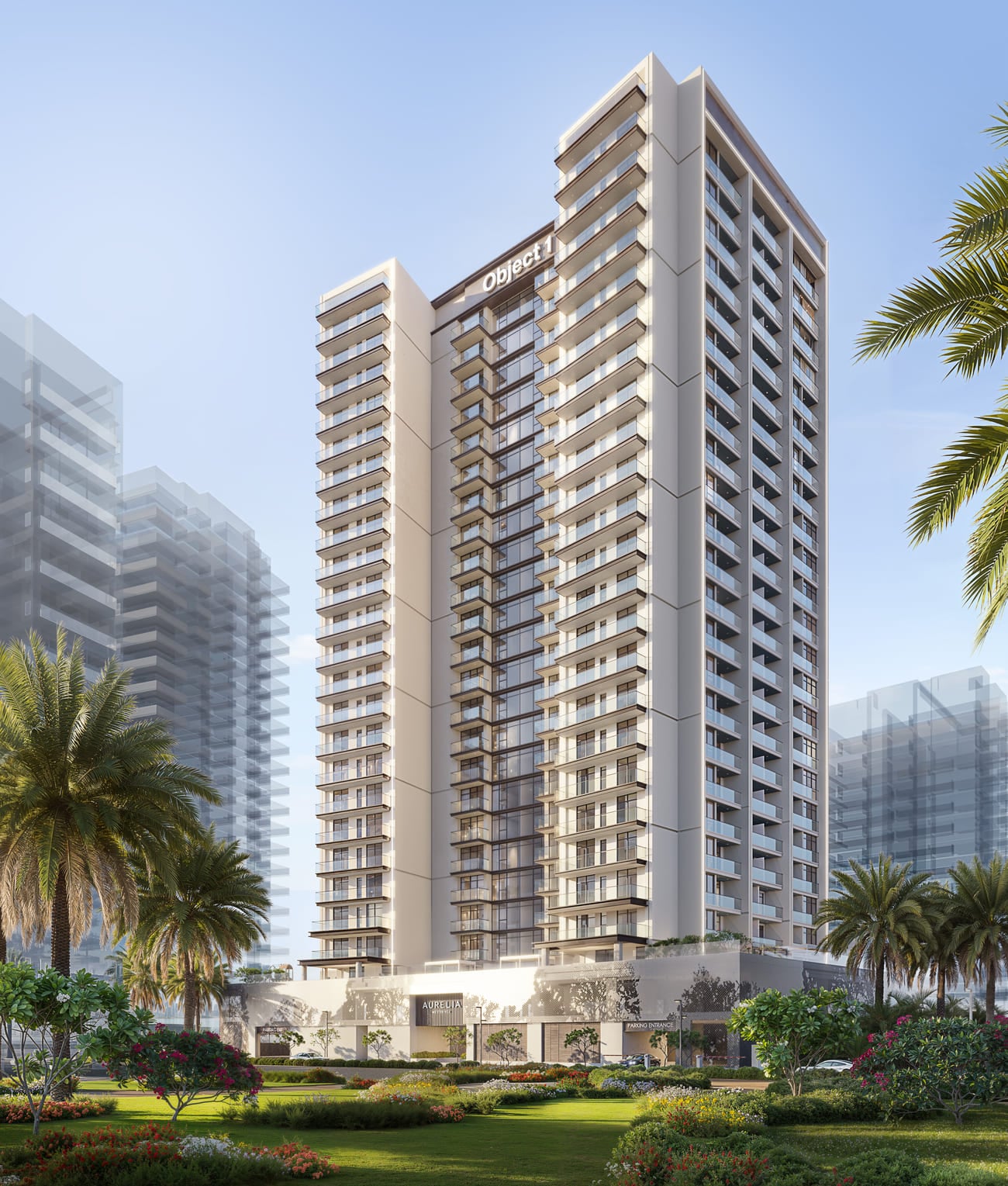 AUREL1A Residence by Object One, image 1 of 10. Render supplied by developer.
