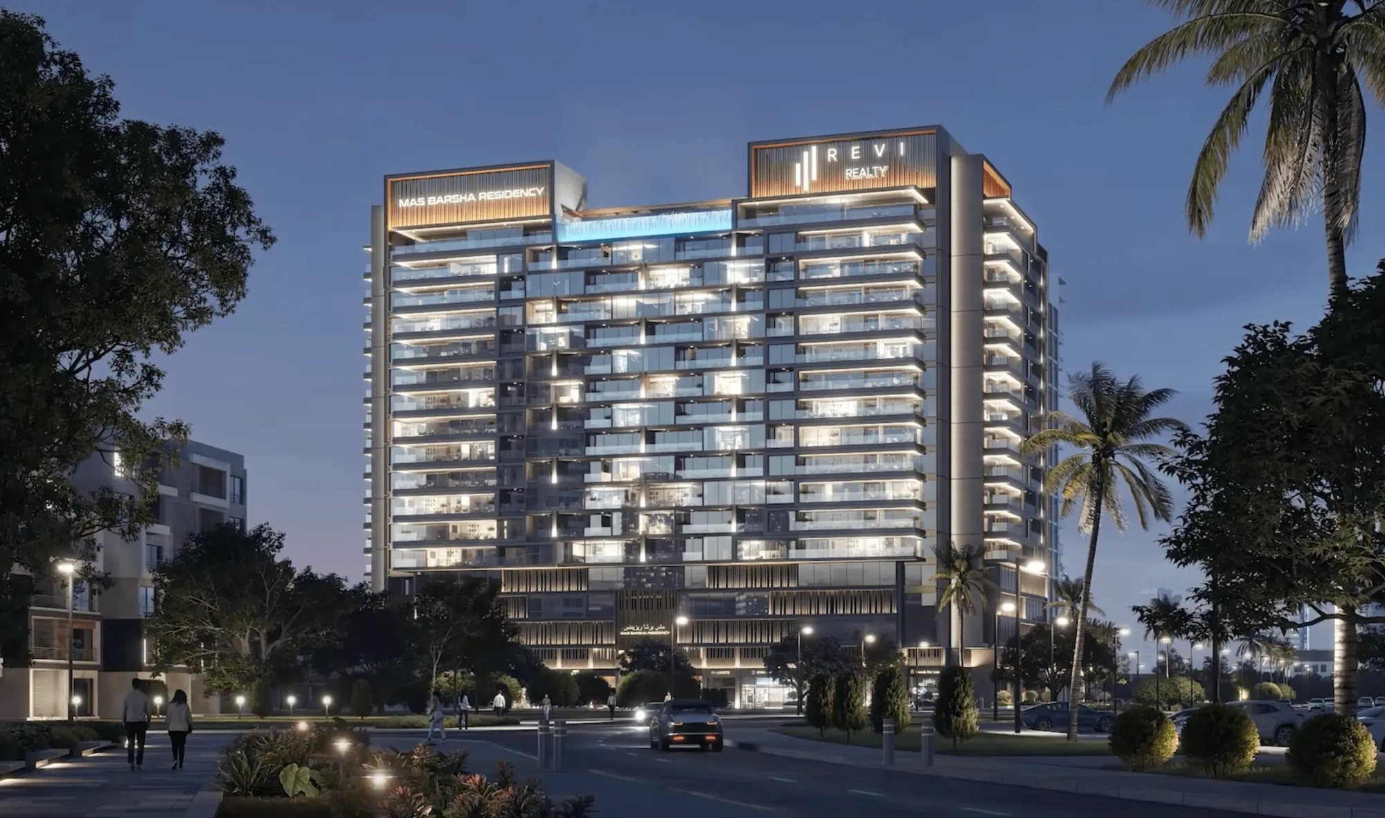 Mas Barsha Residency by Revi Realty, image 1 of 16. Render supplied by developer.