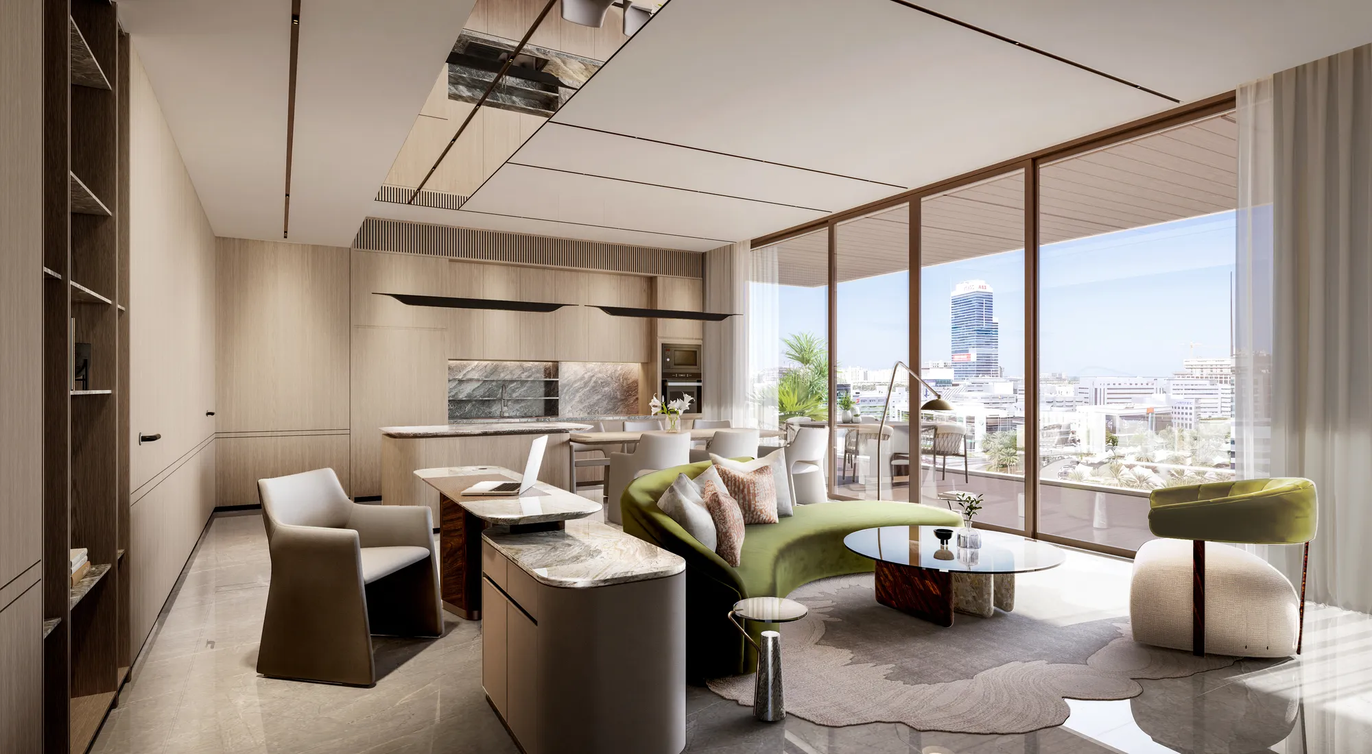 Mas Barsha Residency by Revi Realty, image 2 of 16. Render supplied by developer.