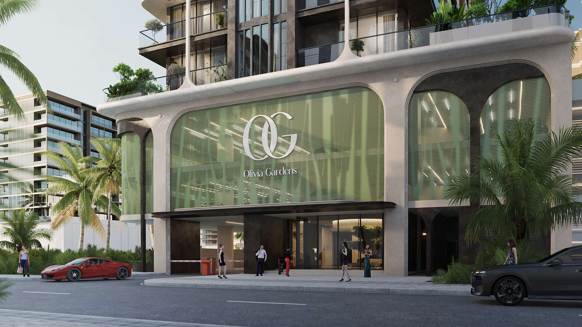Olivia Gardens Residence by Segrex Development, Jumeirah Garden City. Render supplied by developer.