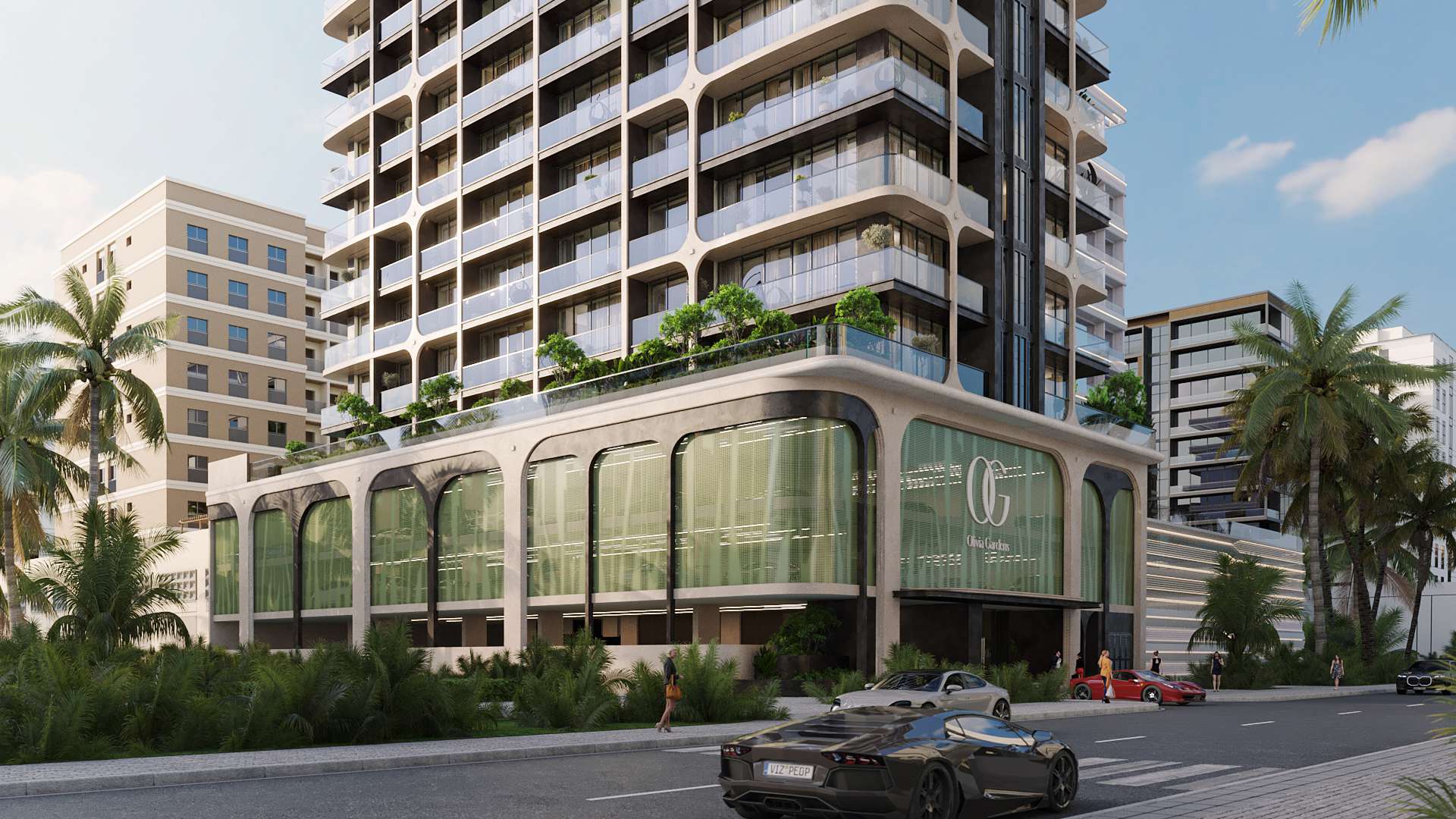 Olivia Gardens Residence by Segrex Development, image 2 of 27. Render supplied by developer.
