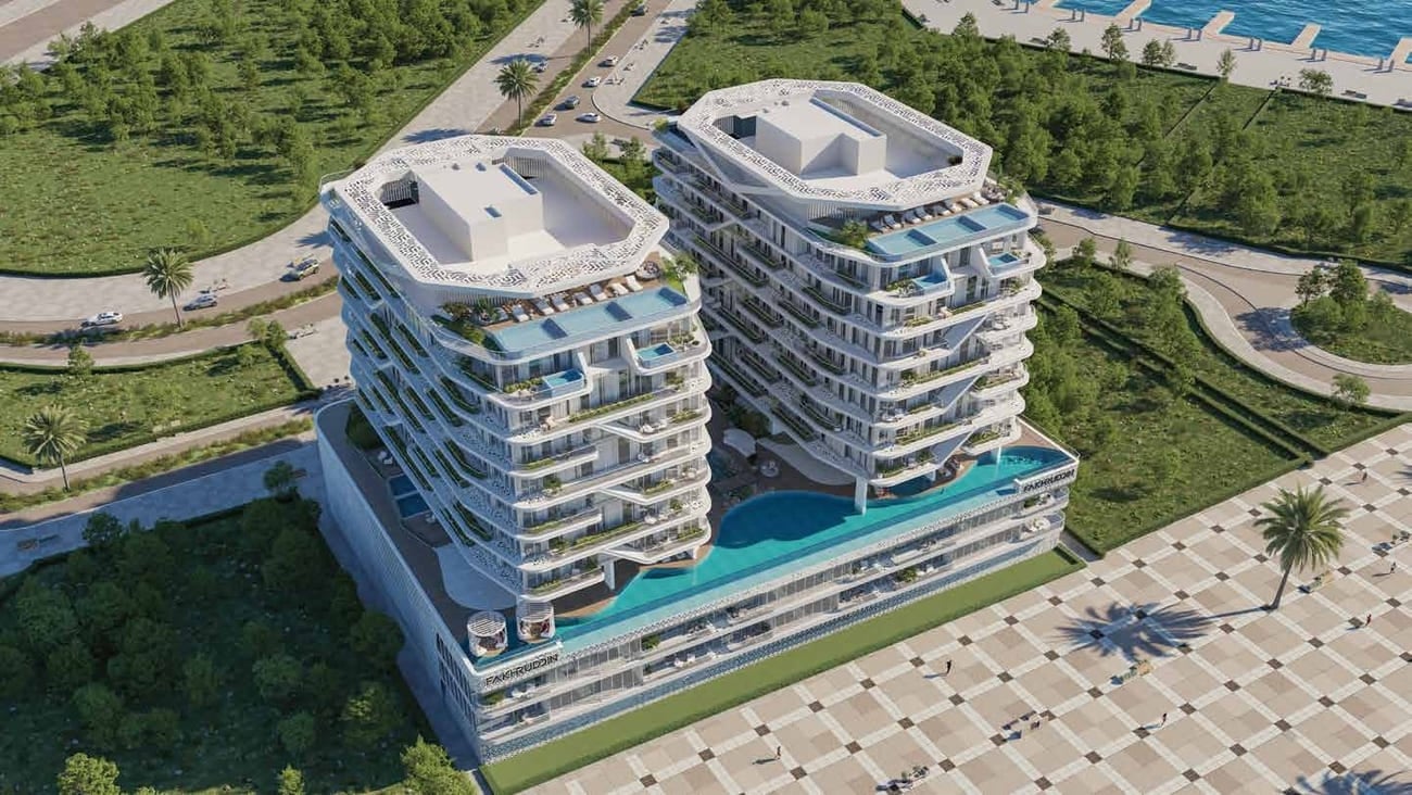 Hatimi Residences by Fakhruddin Properties, image 3 of 20. Render supplied by developer.