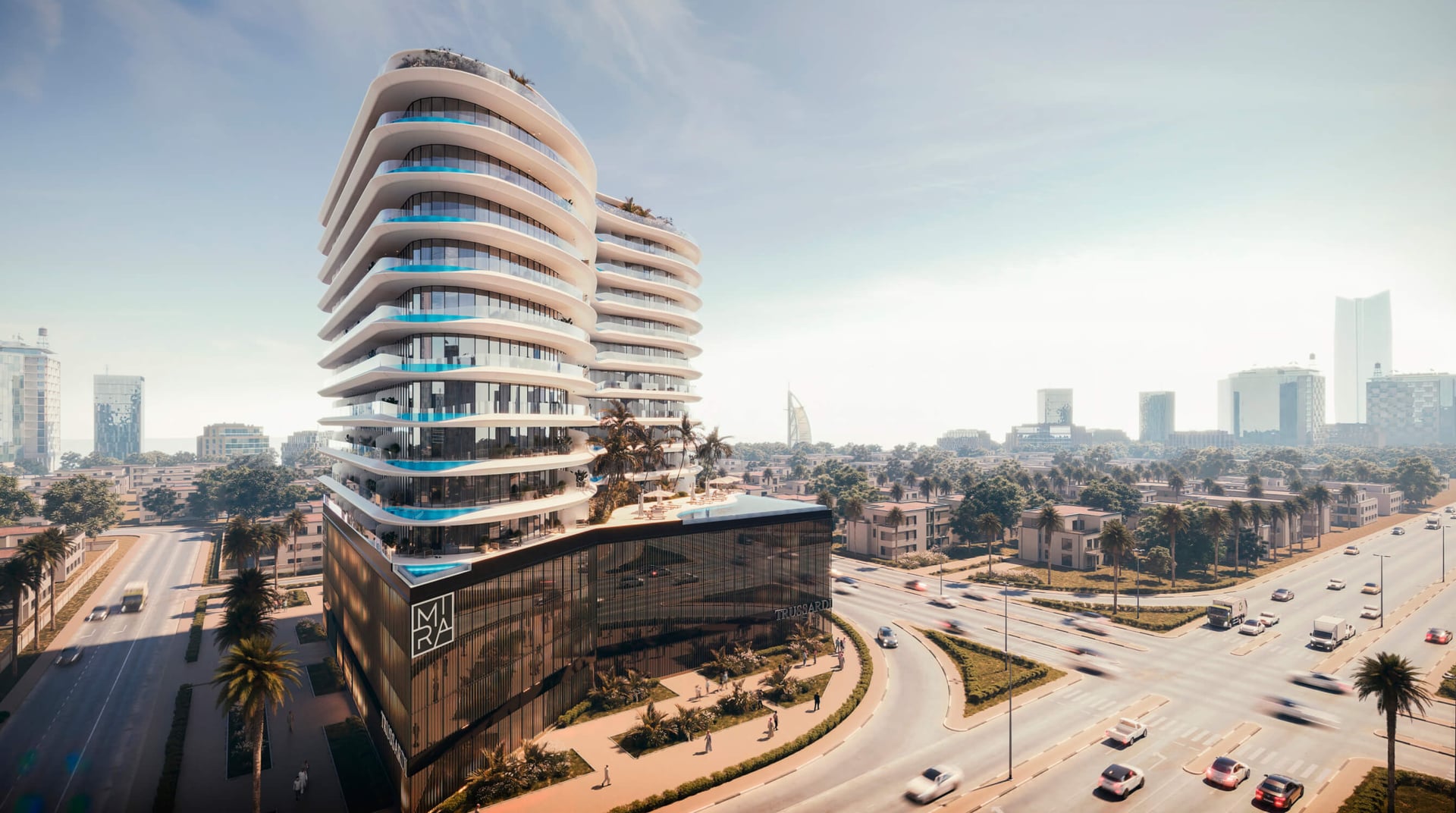 Trussardi Residences by Mira Developments, image 1 of 8. Render supplied by developer.