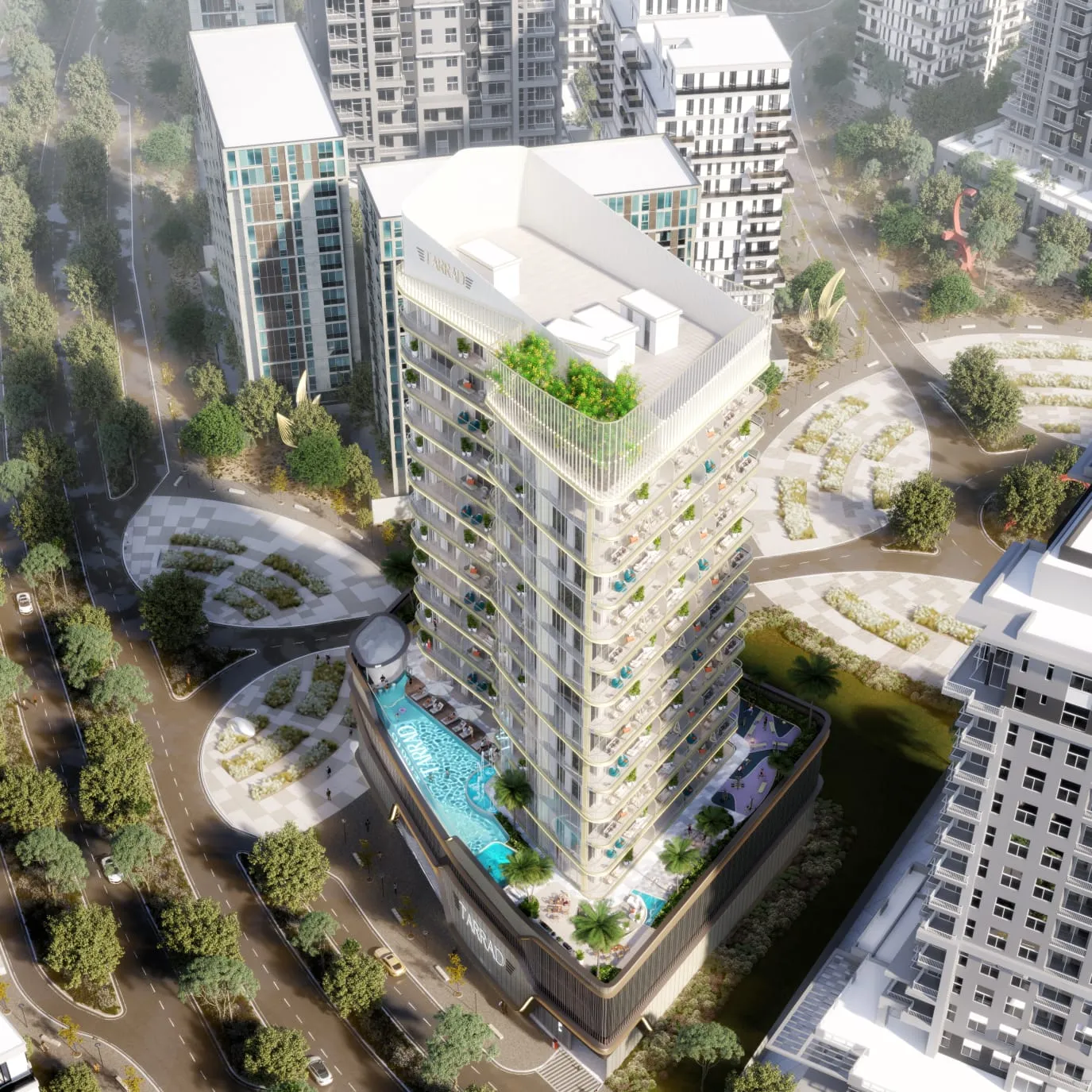 Celesto Tower 2 by Saeed Tarrad Real Estate Development, image 2 of 8. Render supplied by developer.