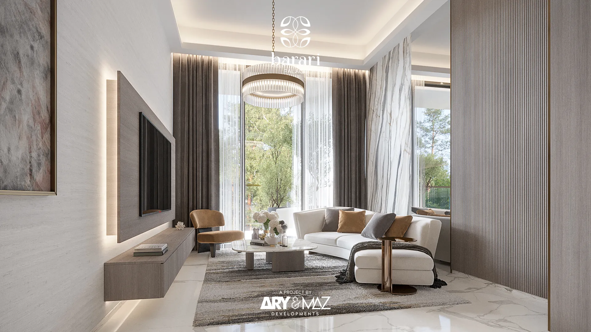 Barari Palace by ARY & MAZ Developments, image 7 of 27. Render supplied by developer.