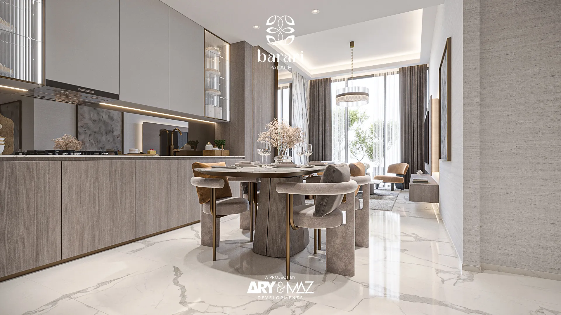Barari Palace by ARY & MAZ Developments, image 9 of 27. Render supplied by developer.