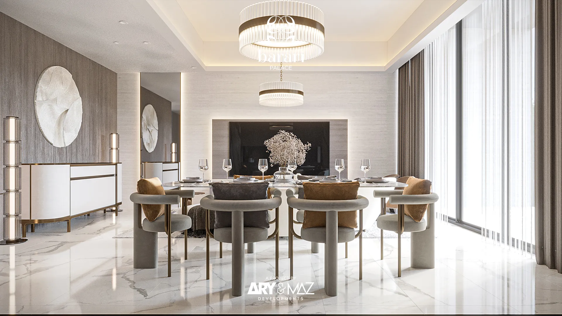 Barari Palace by ARY & MAZ Developments, image 17 of 27. Render supplied by developer.