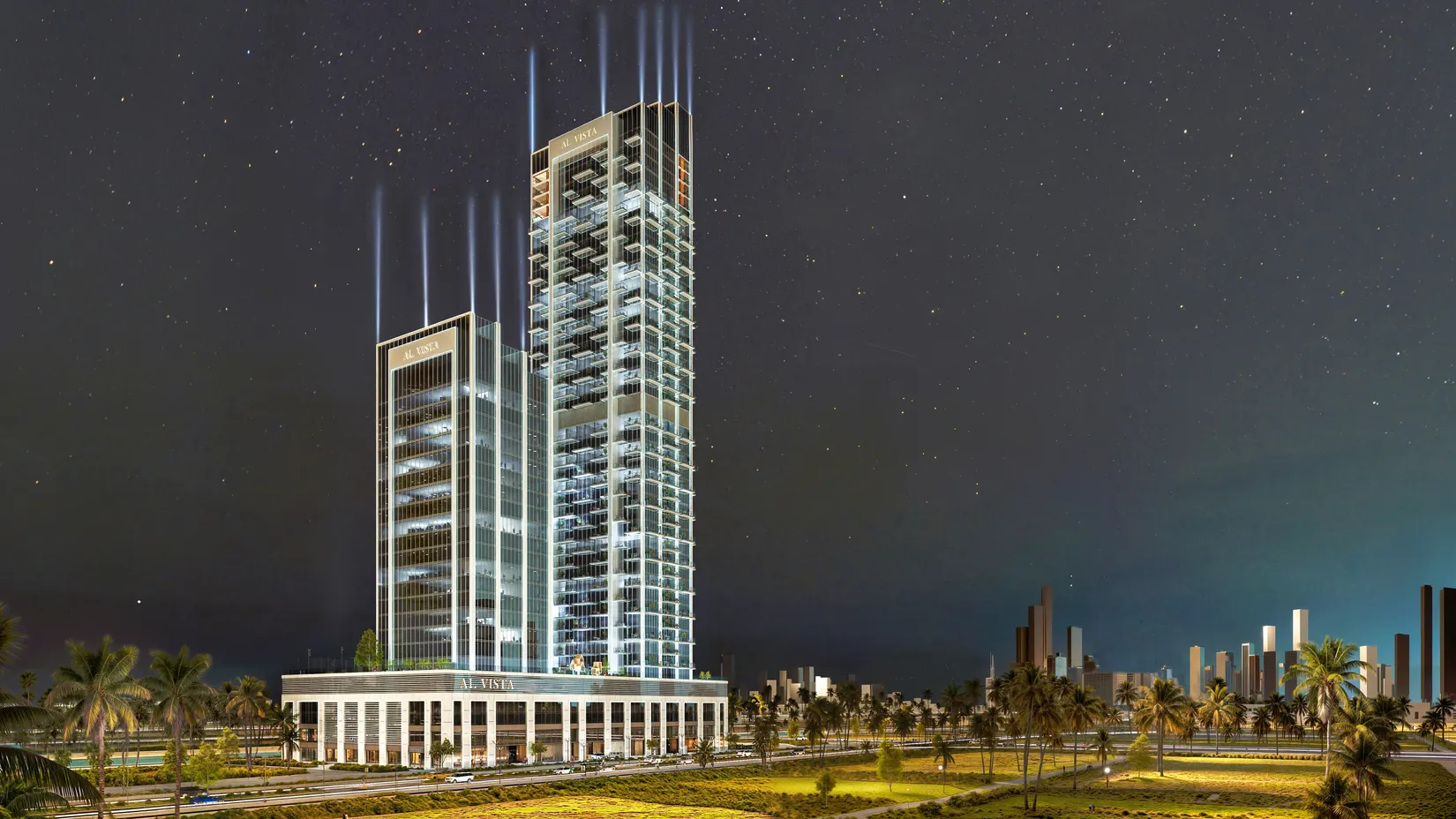 Al Vista by Dubai Investments, image 1 of 11. Render supplied by developer.