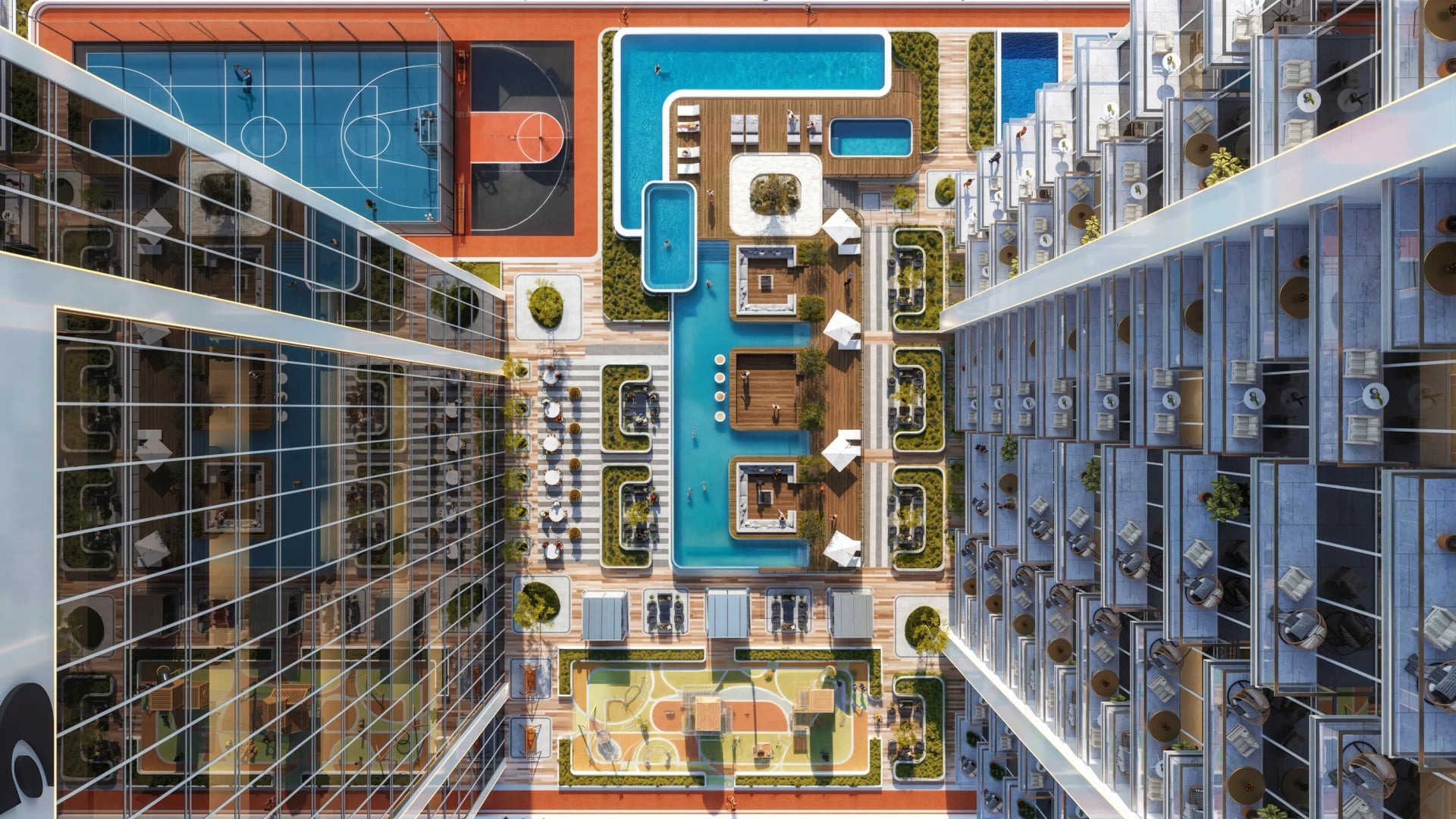 Al Vista by Dubai Investments, image 3 of 11. Render supplied by developer.