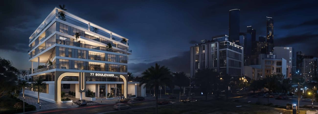 77 Boulevard by BAMX Development, image 1 of 12. Render supplied by developer.