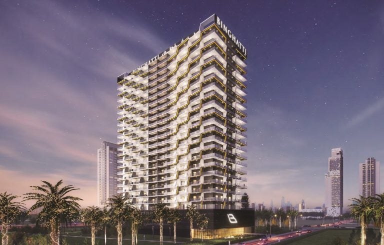 Binghatti Creek, image 1 of 7. Render supplied by developer.