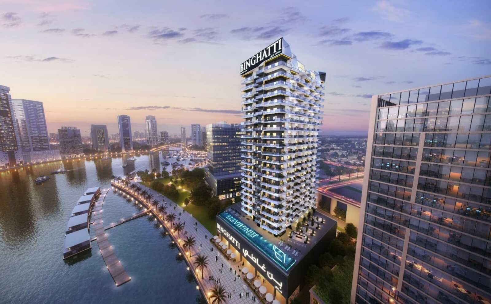 Binghatti Creek, image 2 of 7. Render supplied by developer.