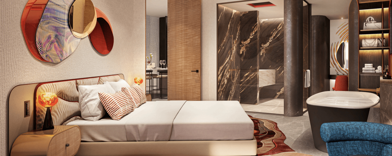 The Unexpected Al Marjan Island Hotel and Residence by ALMAL, image 10 of 12. Render supplied by developer.