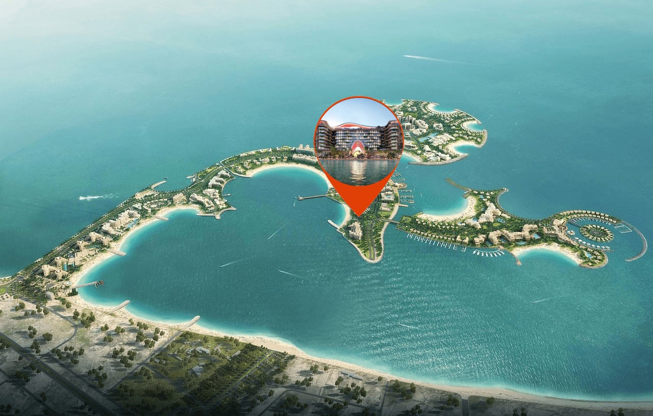 The Unexpected Al Marjan Island Hotel and Residence by ALMAL, image 11 of 12. Render supplied by developer.