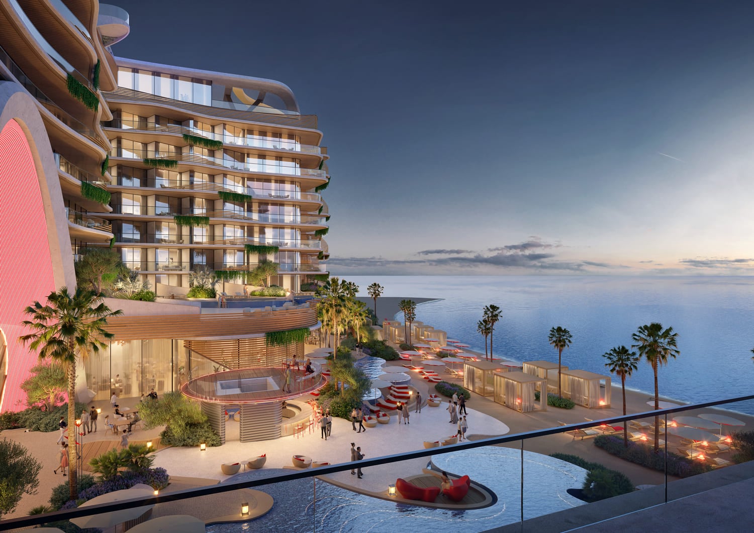 The Unexpected Al Marjan Island Hotel and Residence by ALMAL, image 5 of 12. Render supplied by developer.