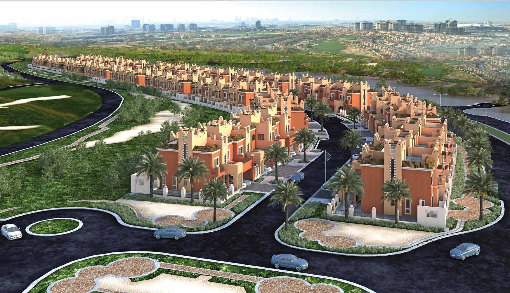 Bloomingdales Villas by SOL Properties, Dubai Sports City. Render supplied by developer.