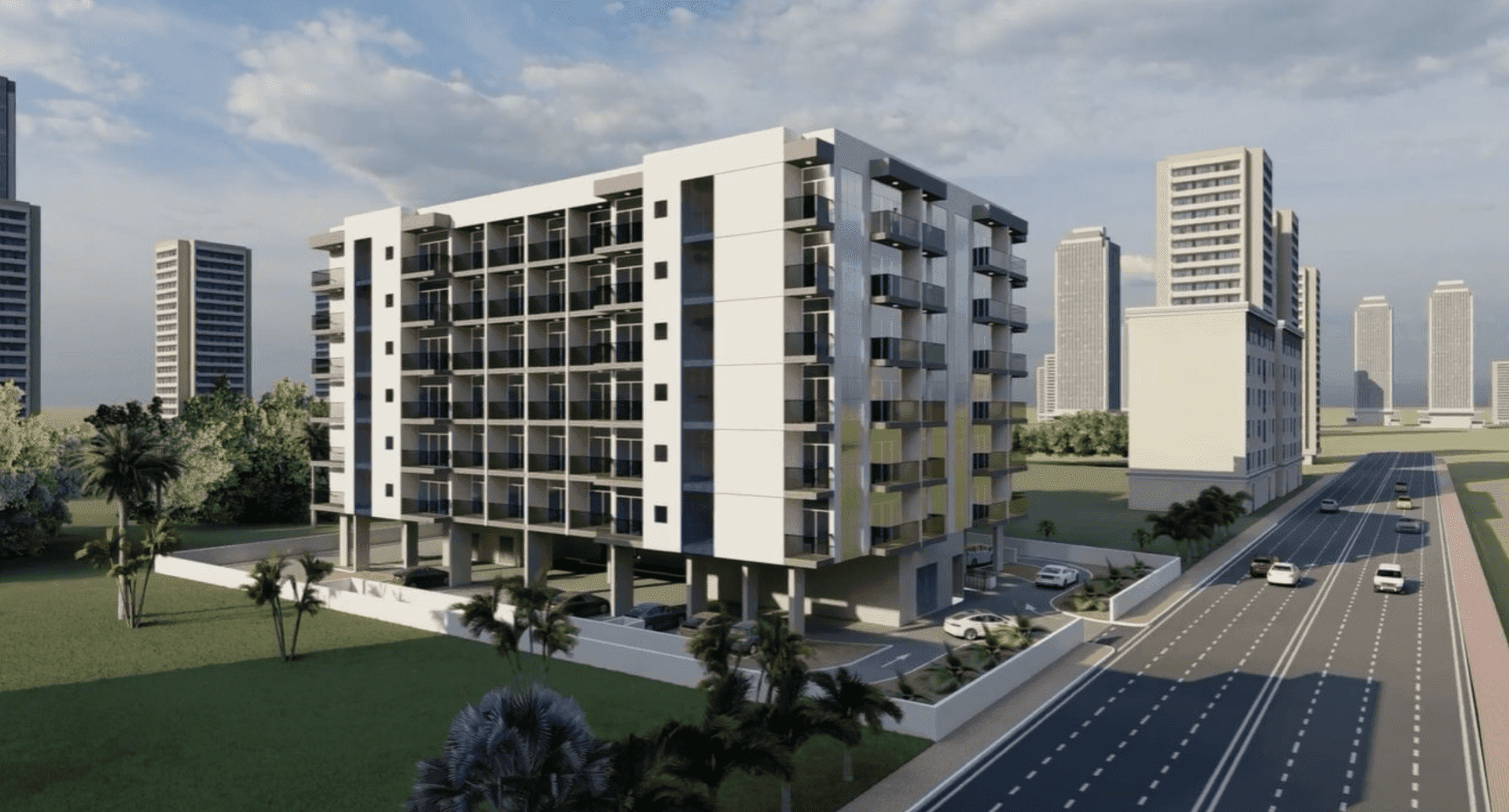 Supreme Residence by Uniestate Properties, Arjan. Render supplied by developer.