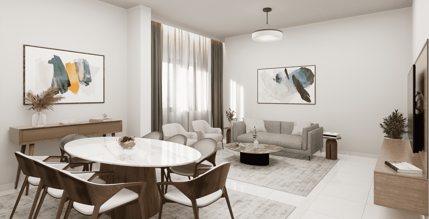 Al Ameera Village by GJ Properties, image 8 of 18. Render supplied by developer.