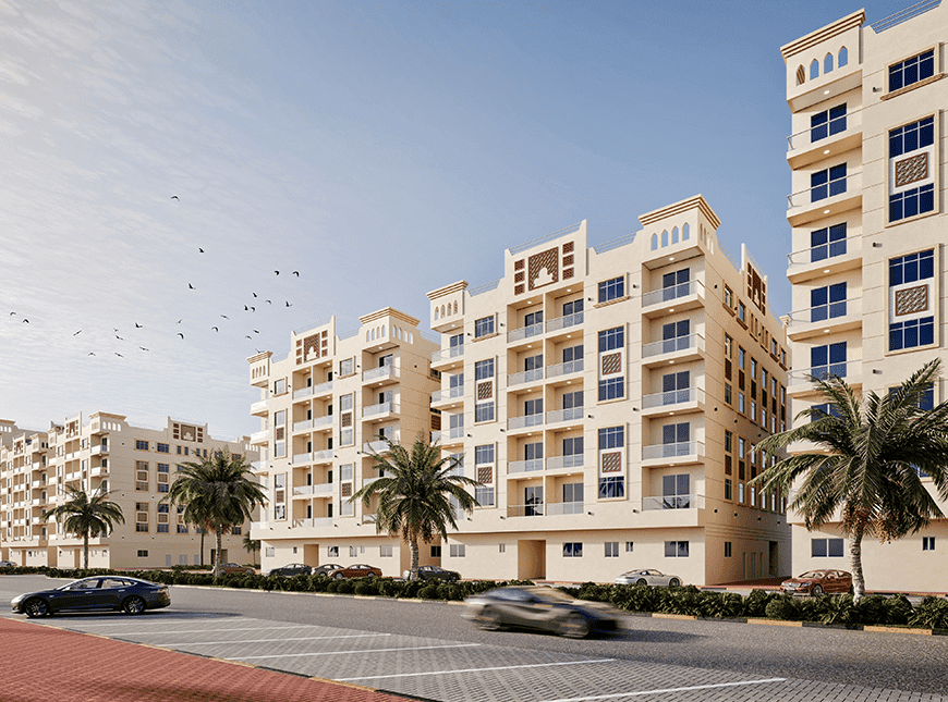 Al Ameera Village by GJ Properties, image 2 of 18. Render supplied by developer.