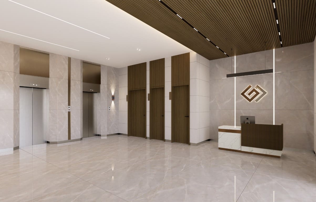 Nuaimia Two Tower by GJ Properties, image 3 of 6. Render supplied by developer.