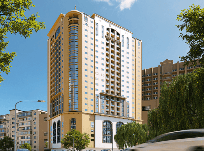 Nuaimia Two Tower by GJ Properties, Al Nuaimia 1,2. Render supplied by developer.