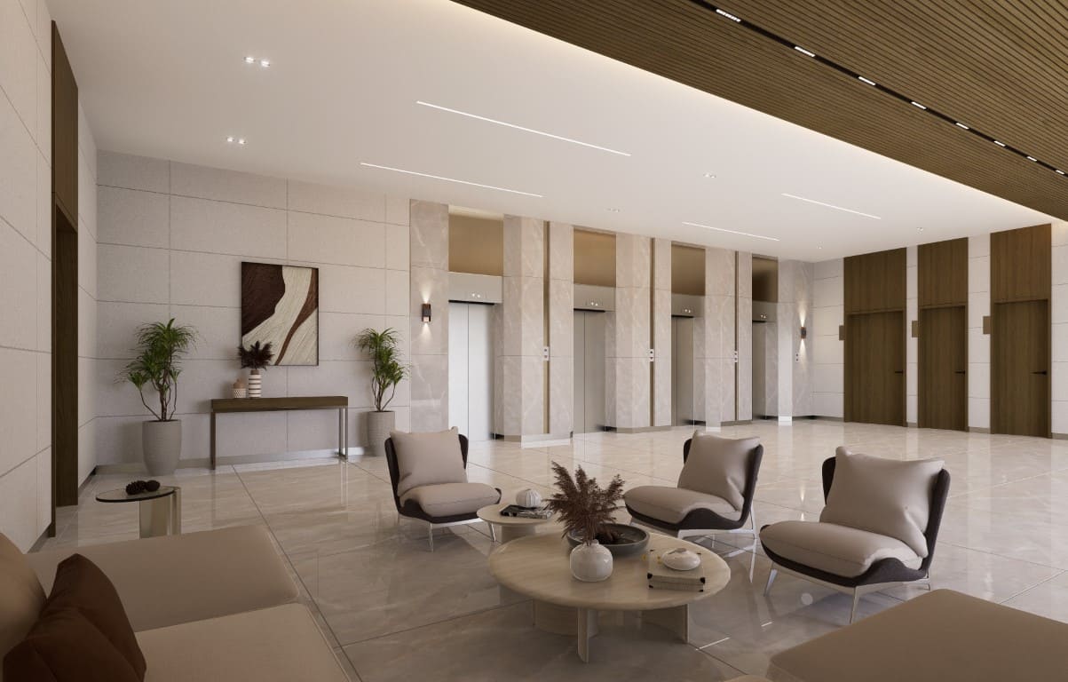 Nuaimia Two Tower by GJ Properties, image 4 of 6. Render supplied by developer.