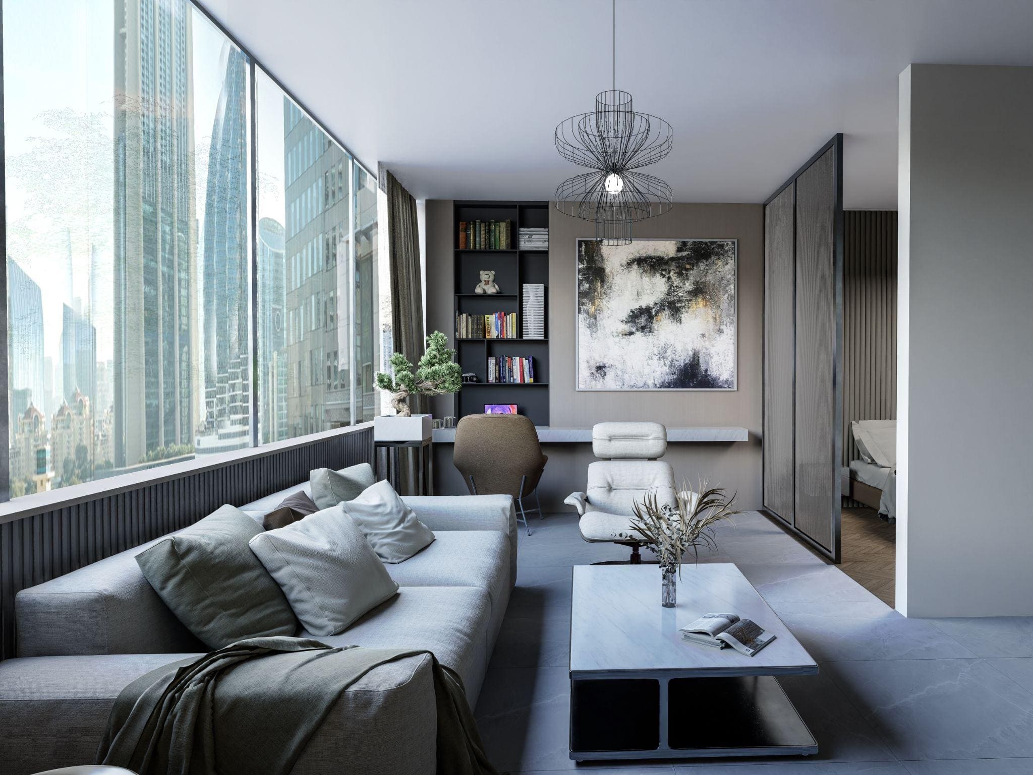 Sky Gardens by Al Mazaya Holding Company, image 4 of 18. Render supplied by developer.