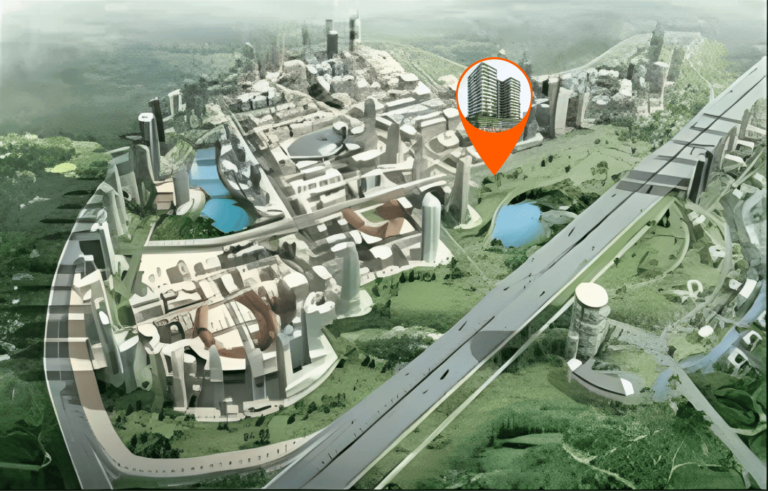 Forest City by Al Helal Al Zahaby Real Estate Development (HZ Development), image 20 of 21. Render supplied by developer.