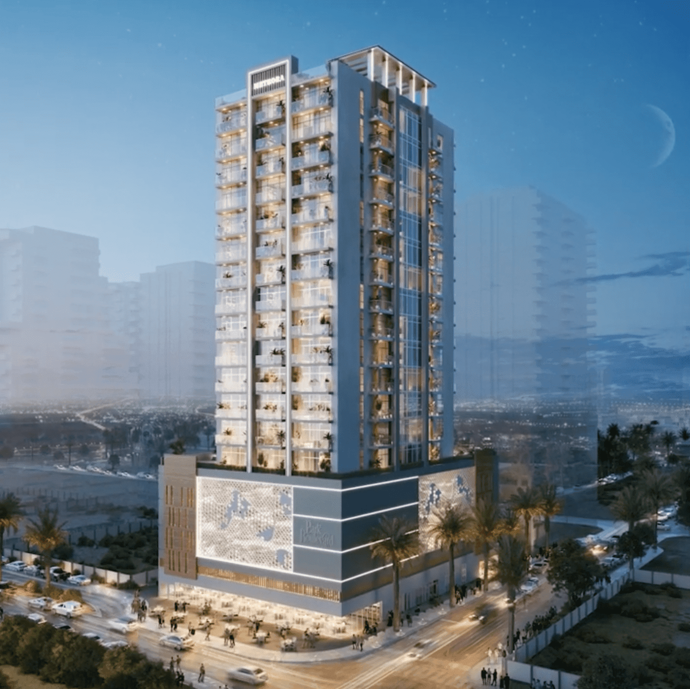 Park Boulevard by Meteora Developers, JVC (Jumeirah Village Circle). Render supplied by developer.