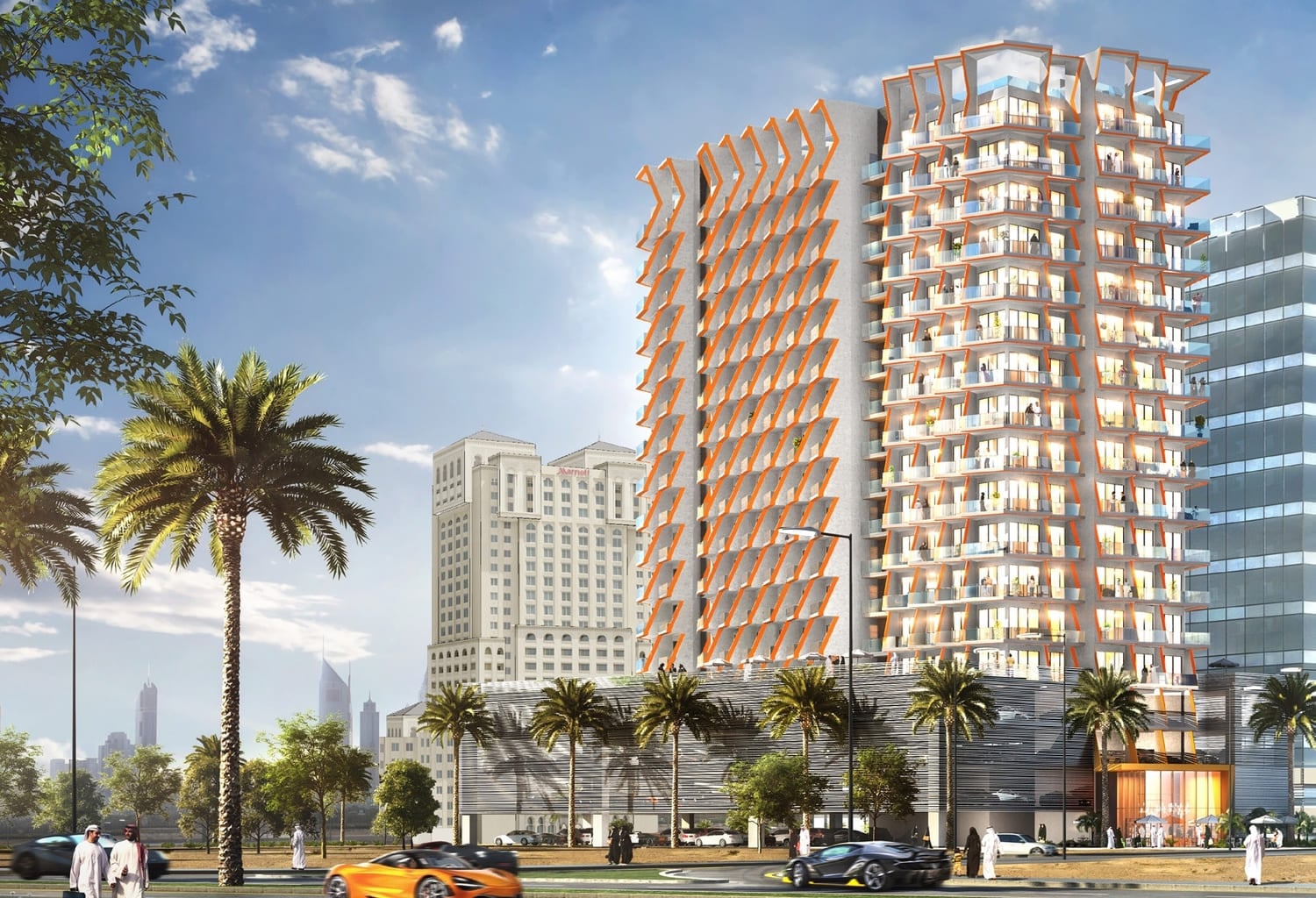 Binghatti Gateway, Al Jaddaf. Render supplied by developer.