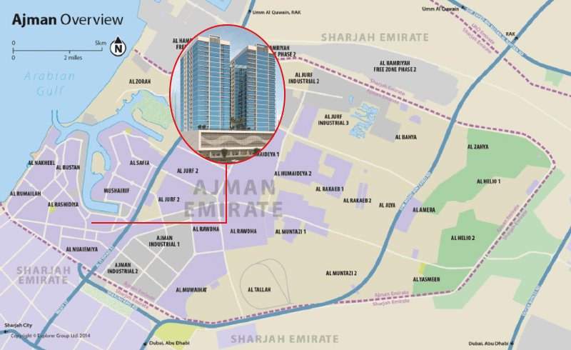 Gulfa Towers by GJ Properties, image 12 of 12. Render supplied by developer.