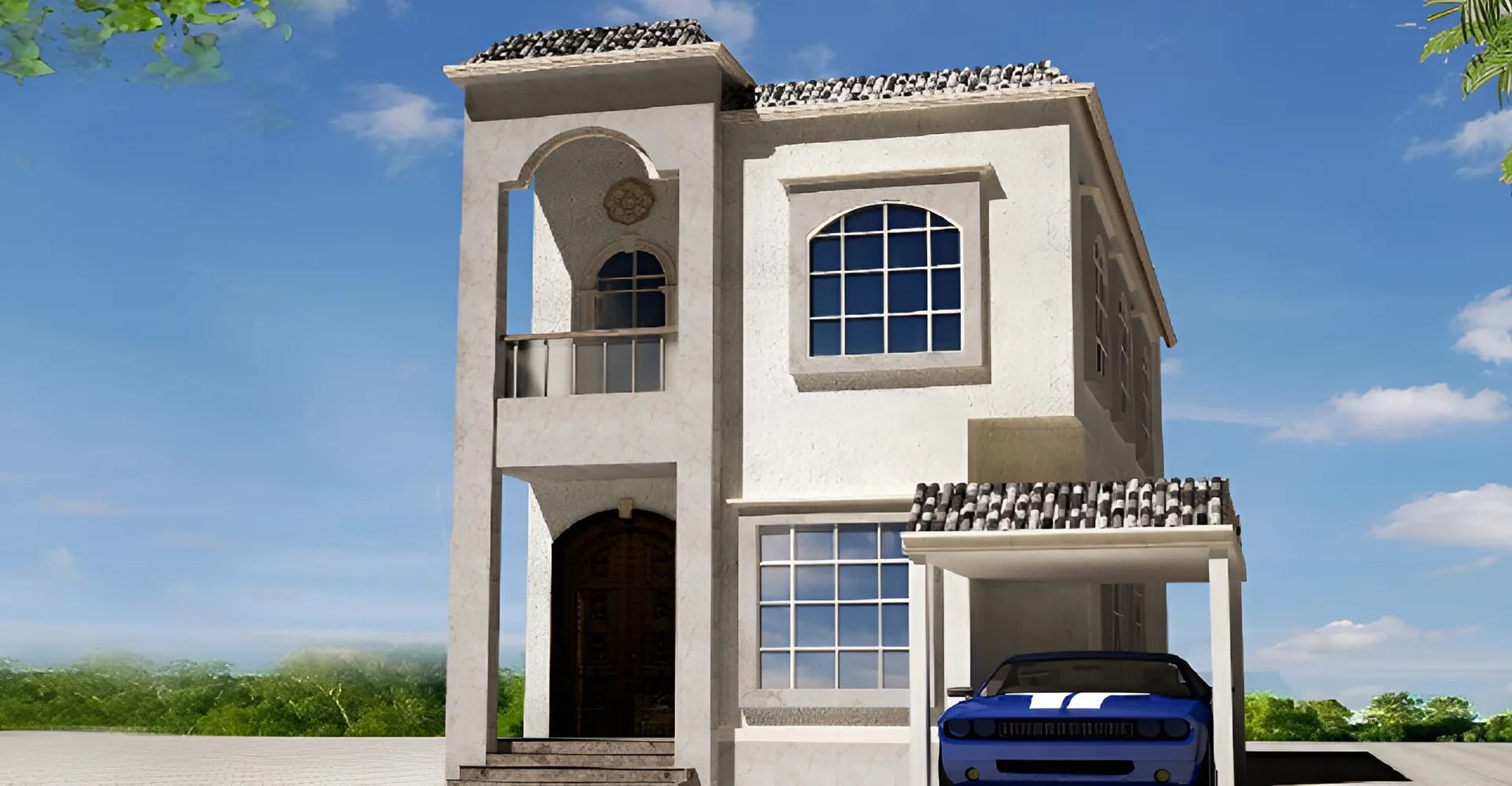 Al Helio Villas by GJ Properties, image 2 of 12. Render supplied by developer.