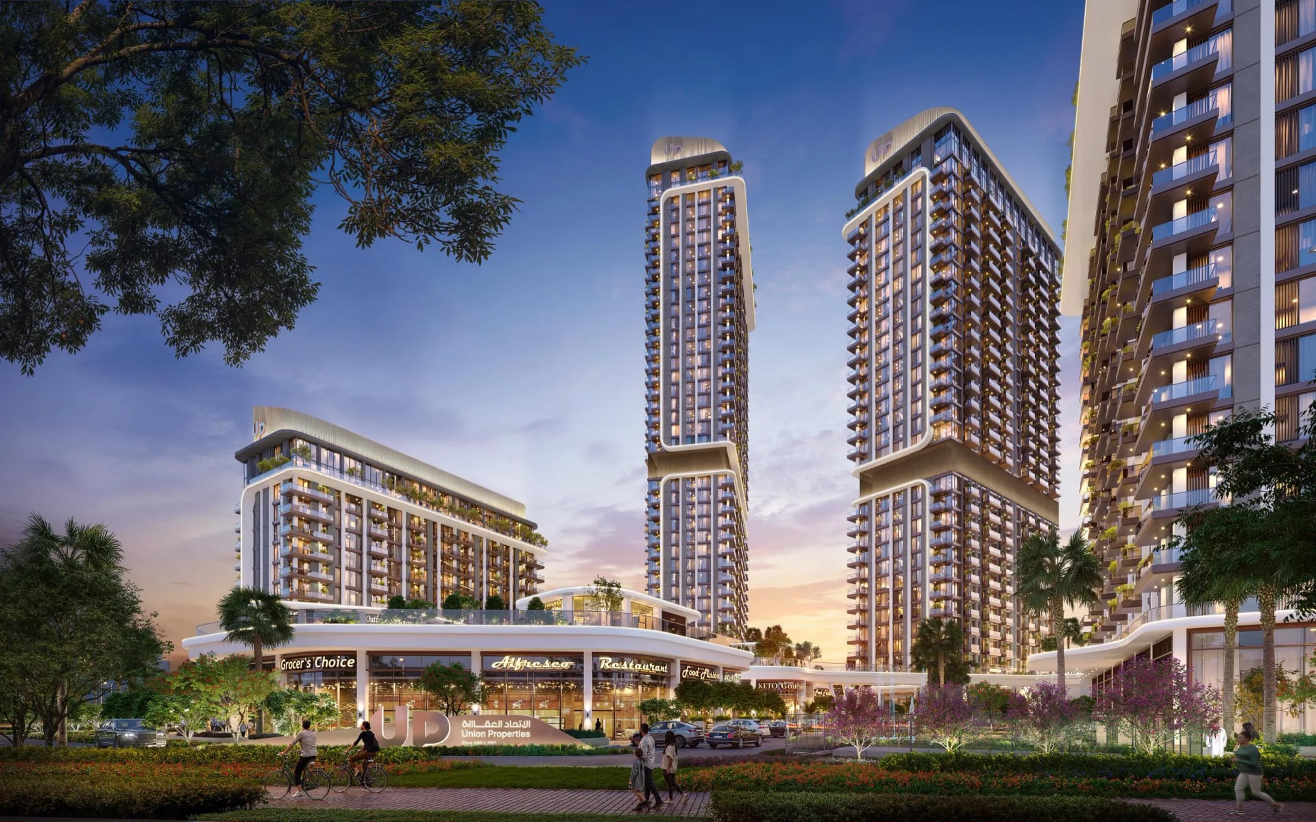 Mirdad by Union Properties, image 3 of 9. Render supplied by developer.