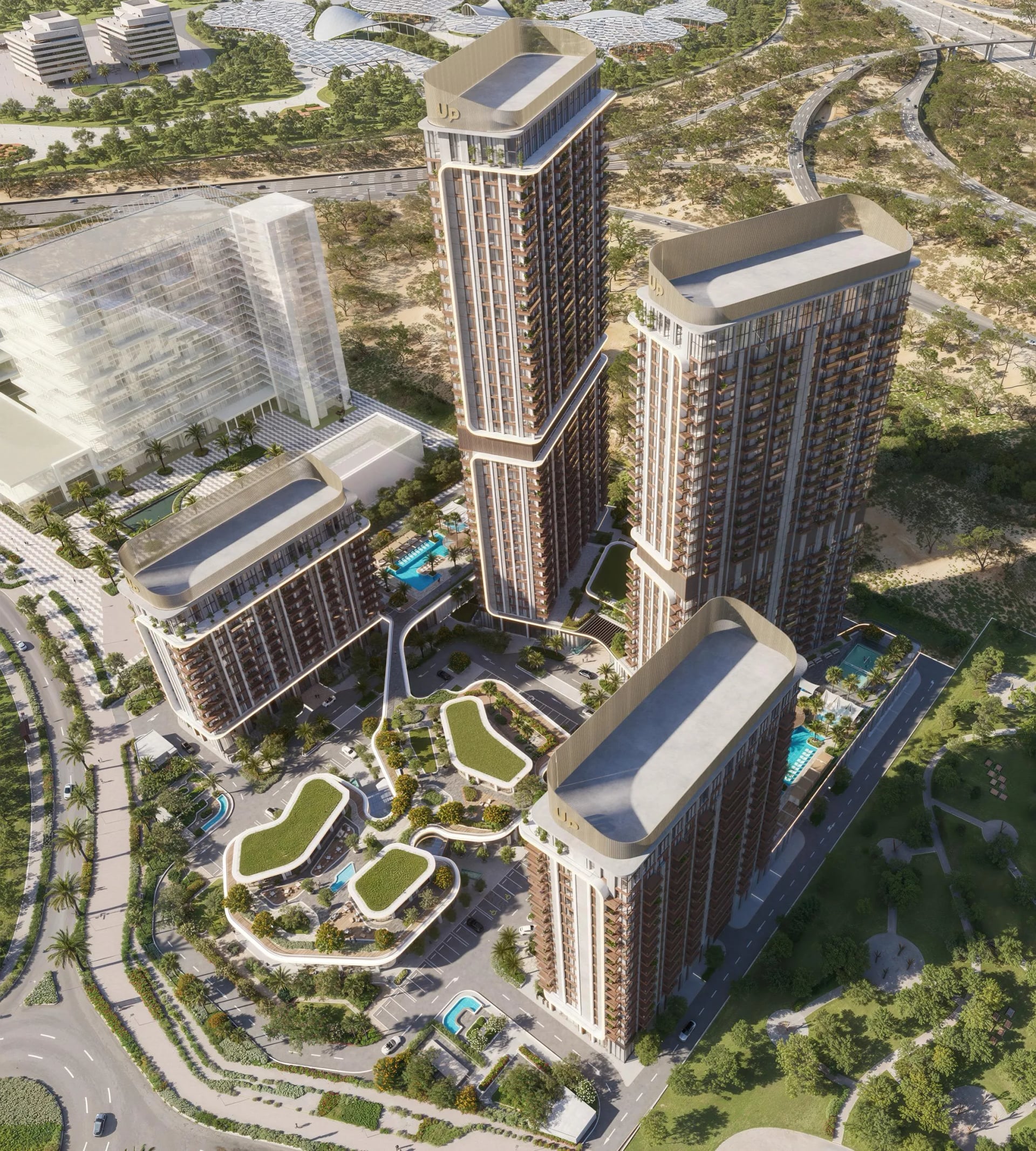 Mirdad by Union Properties, image 4 of 9. Render supplied by developer.