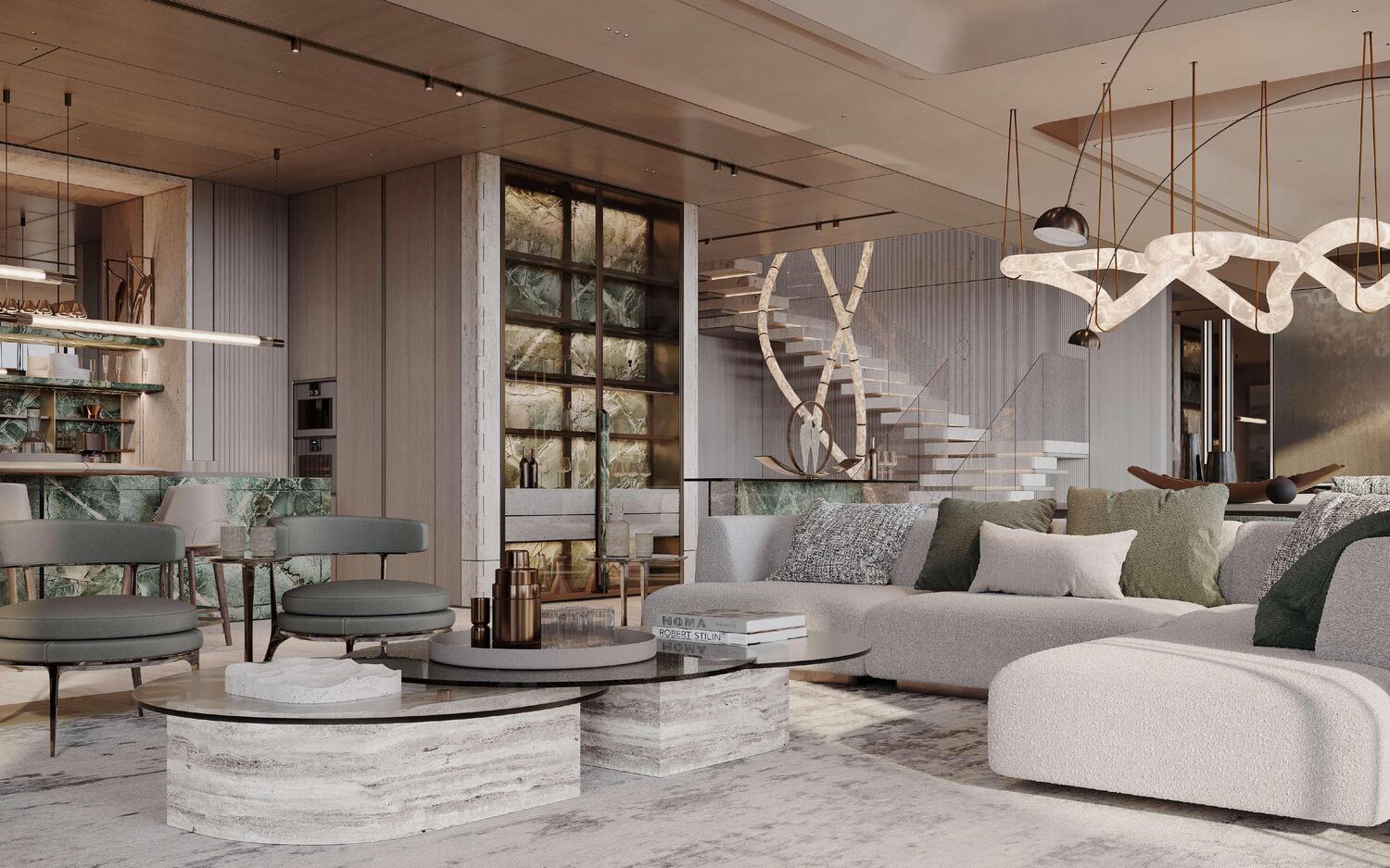 The Alba Residences by Omniyat, image 15 of 26. Render supplied by developer.