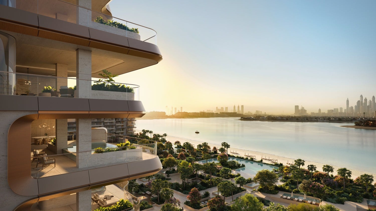 The Alba Residences by Omniyat, image 4 of 26. Render supplied by developer.