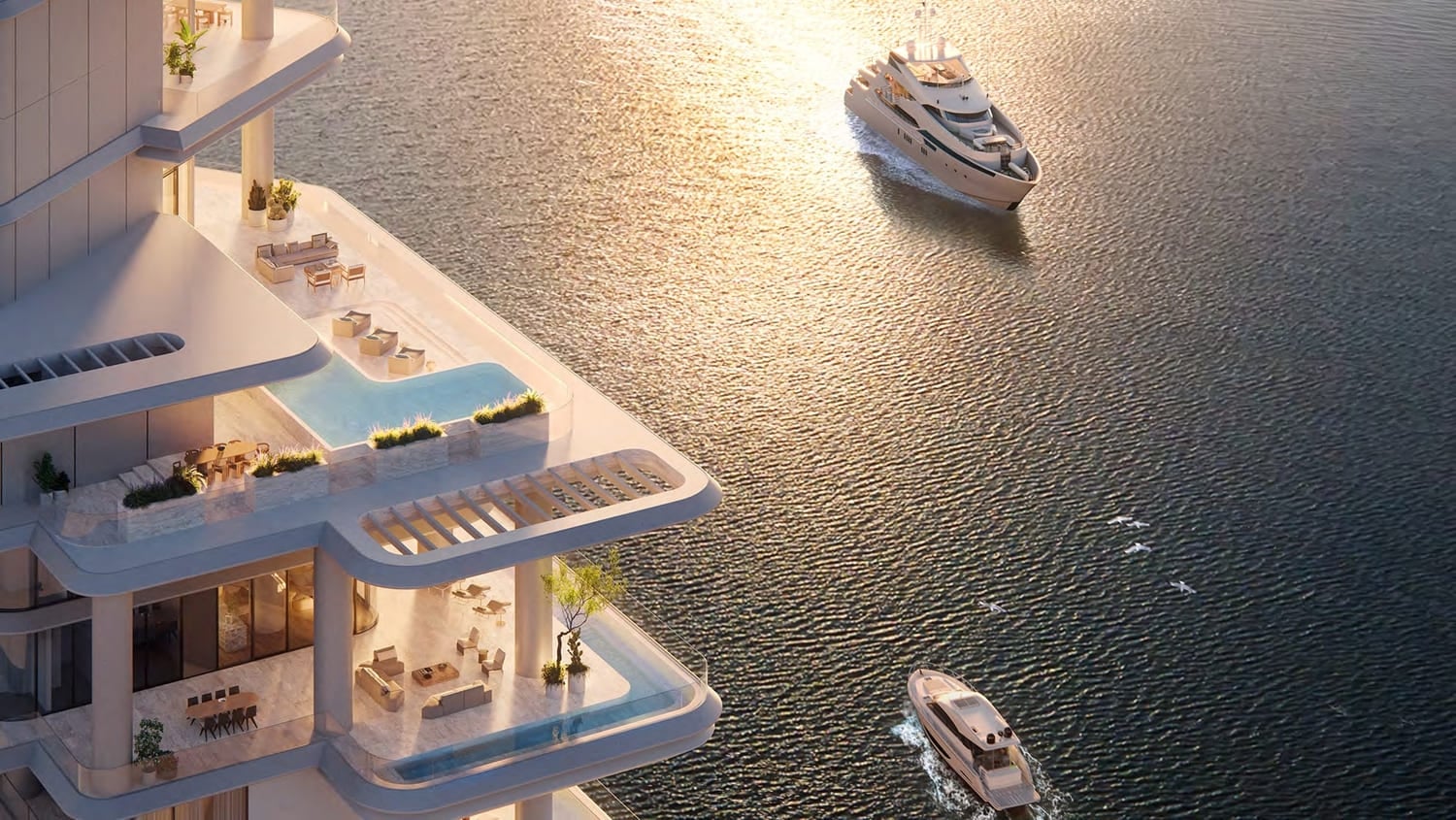 Vela Dorchester Collection by Omniyat Properties, image 3 of 18. Render supplied by developer.