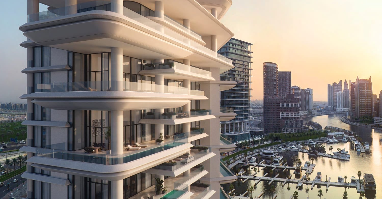 Vela Dorchester Collection by Omniyat Properties, image 8 of 18. Render supplied by developer.