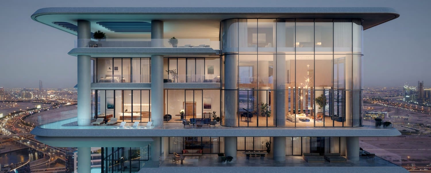 Vela Dorchester Collection by Omniyat Properties, image 10 of 18. Render supplied by developer.
